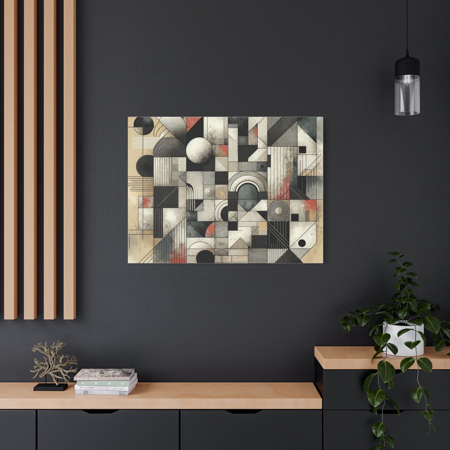 Abstract Geometry Matte Canvas, Stretched, 1.25"