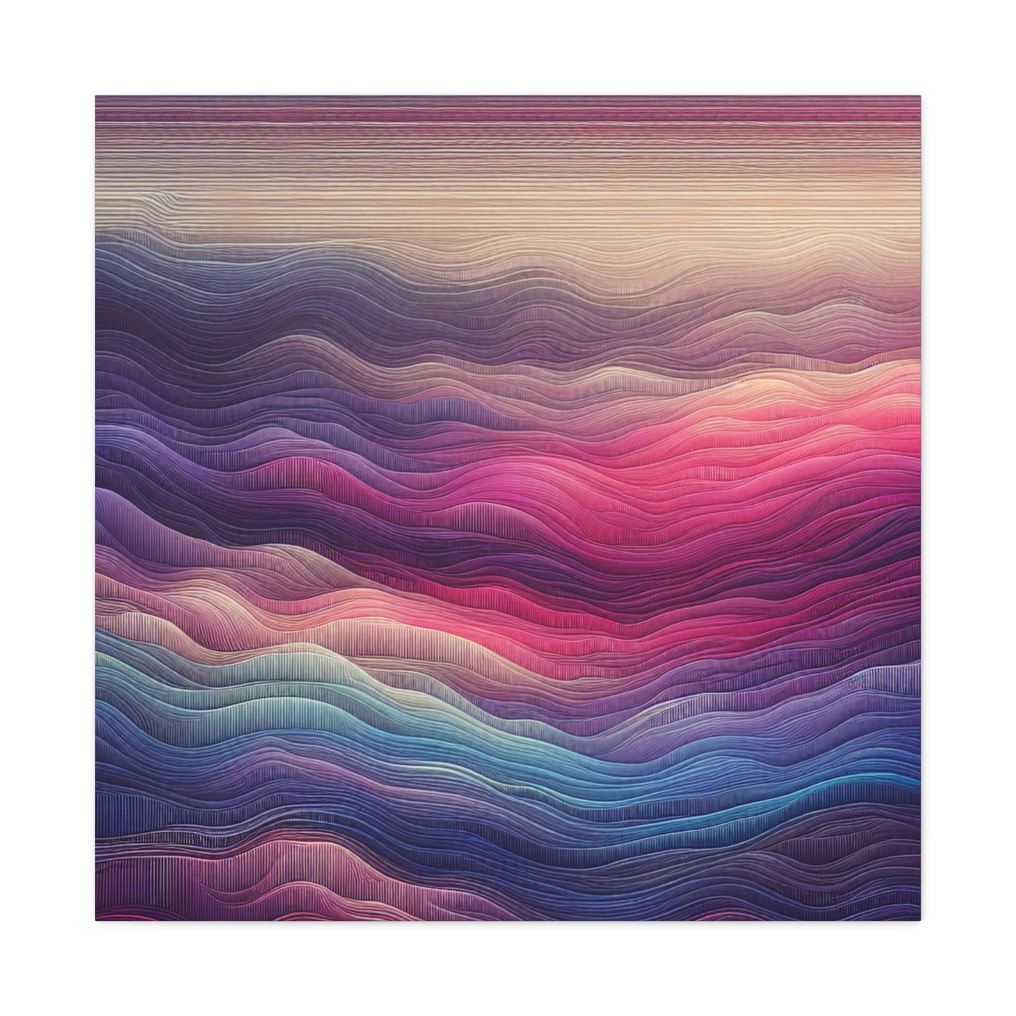 Wave Harmony - Matte Canvas, Stretched, 1.25"