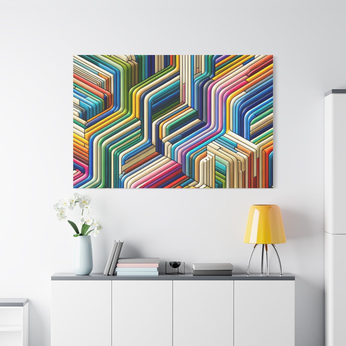 Colorful Geometric Pattern - Matte Canvas, Stretched, 1.25"