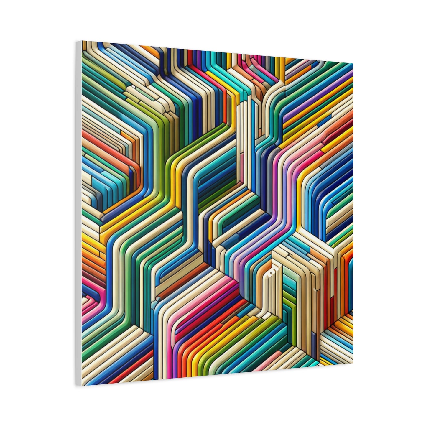 Colorful Geometric Pattern - Matte Canvas, Stretched, 1.25"