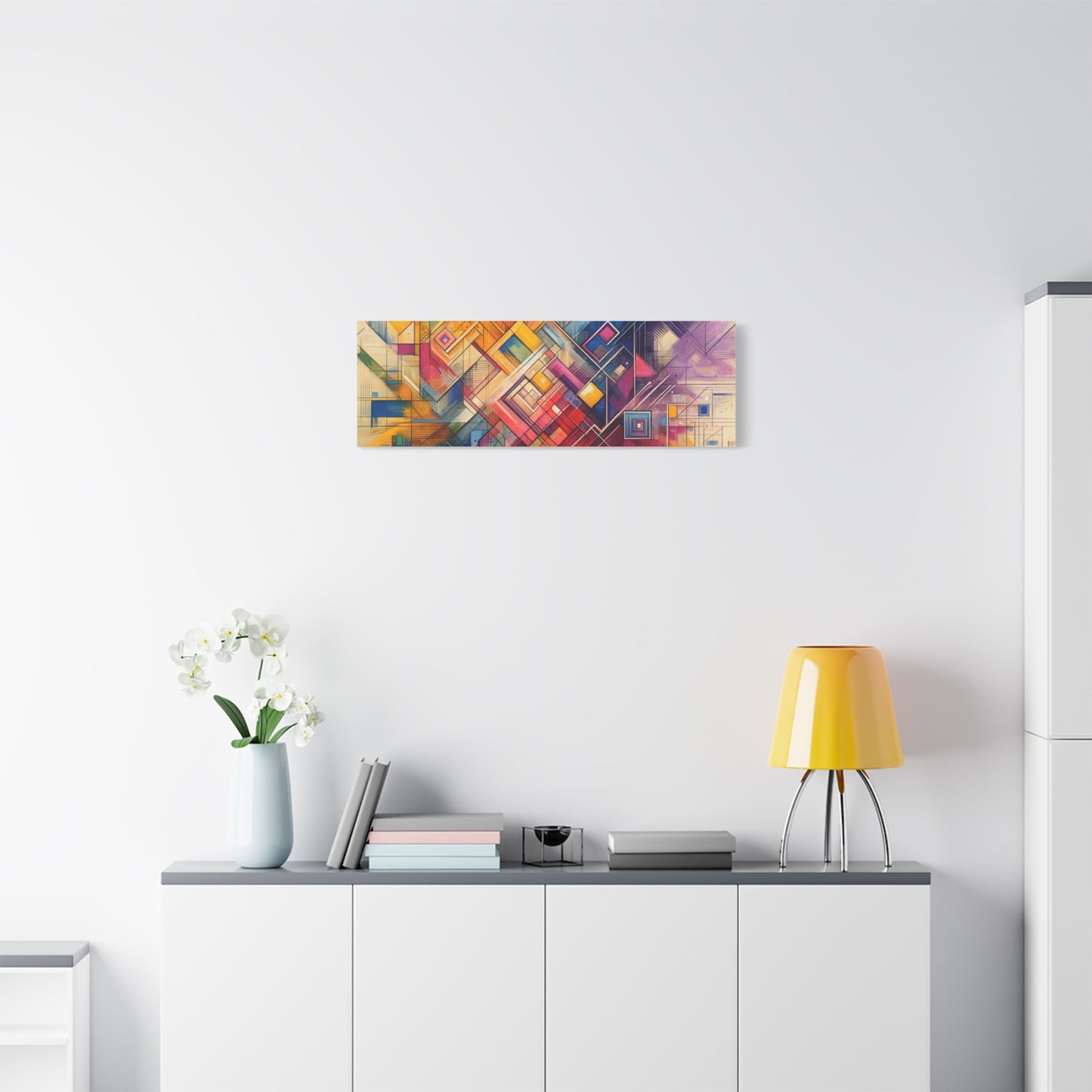 Abstract Geometric Fusion - Matte Canvas, Stretched, 1.25"