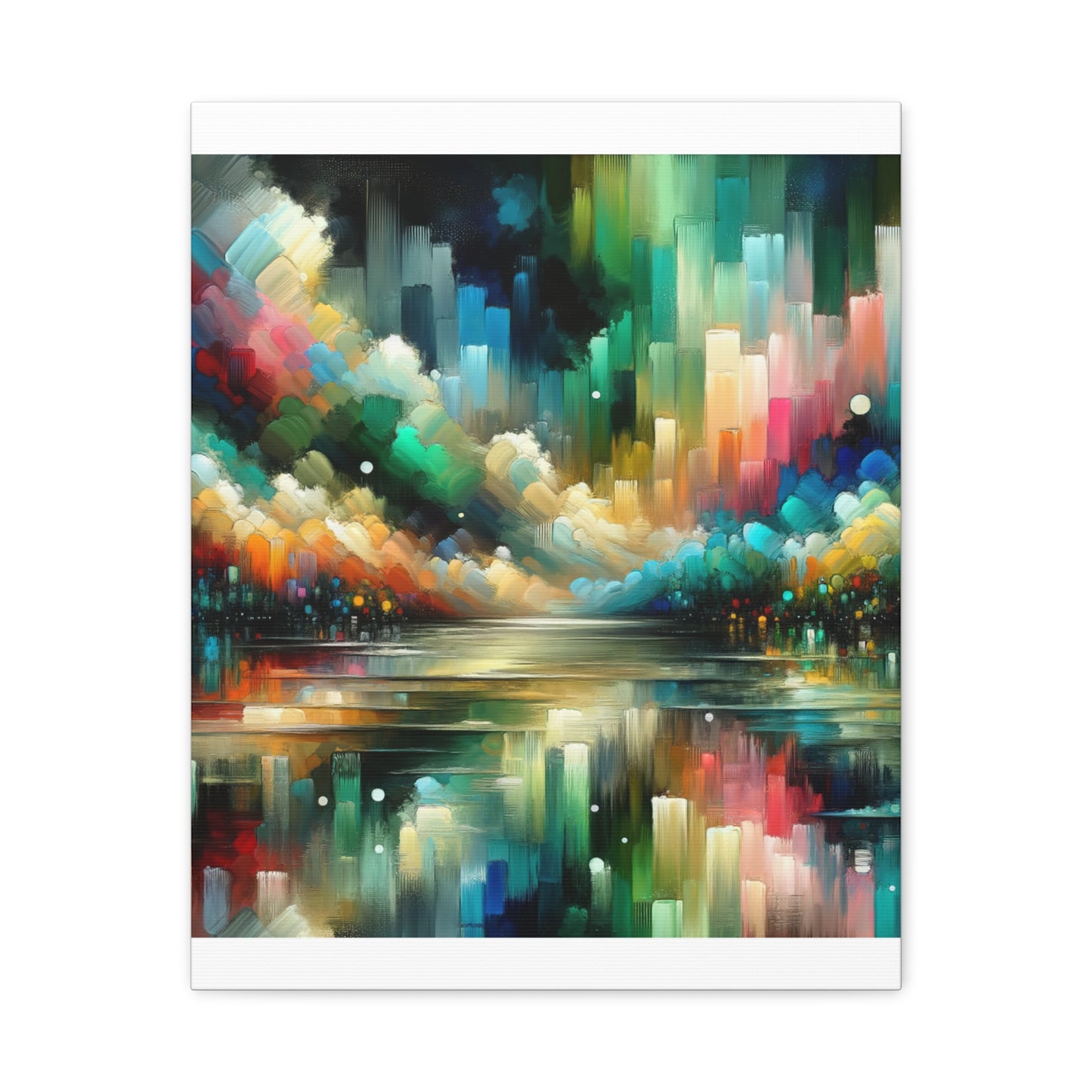 Colorful Abstract Skyline - Matte Canvas, Stretched, 1.25"