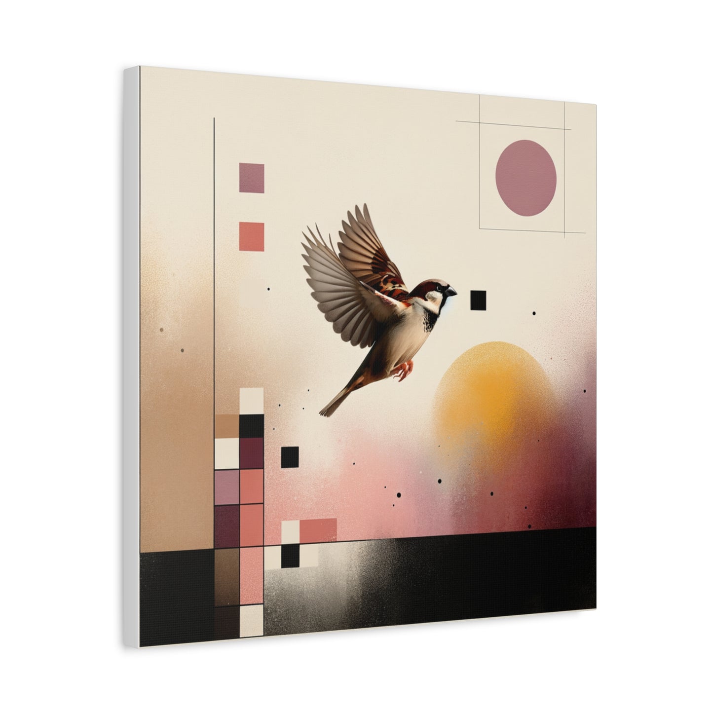 Sparrow Flight - Matte Canvas, Stretched, 1.25"