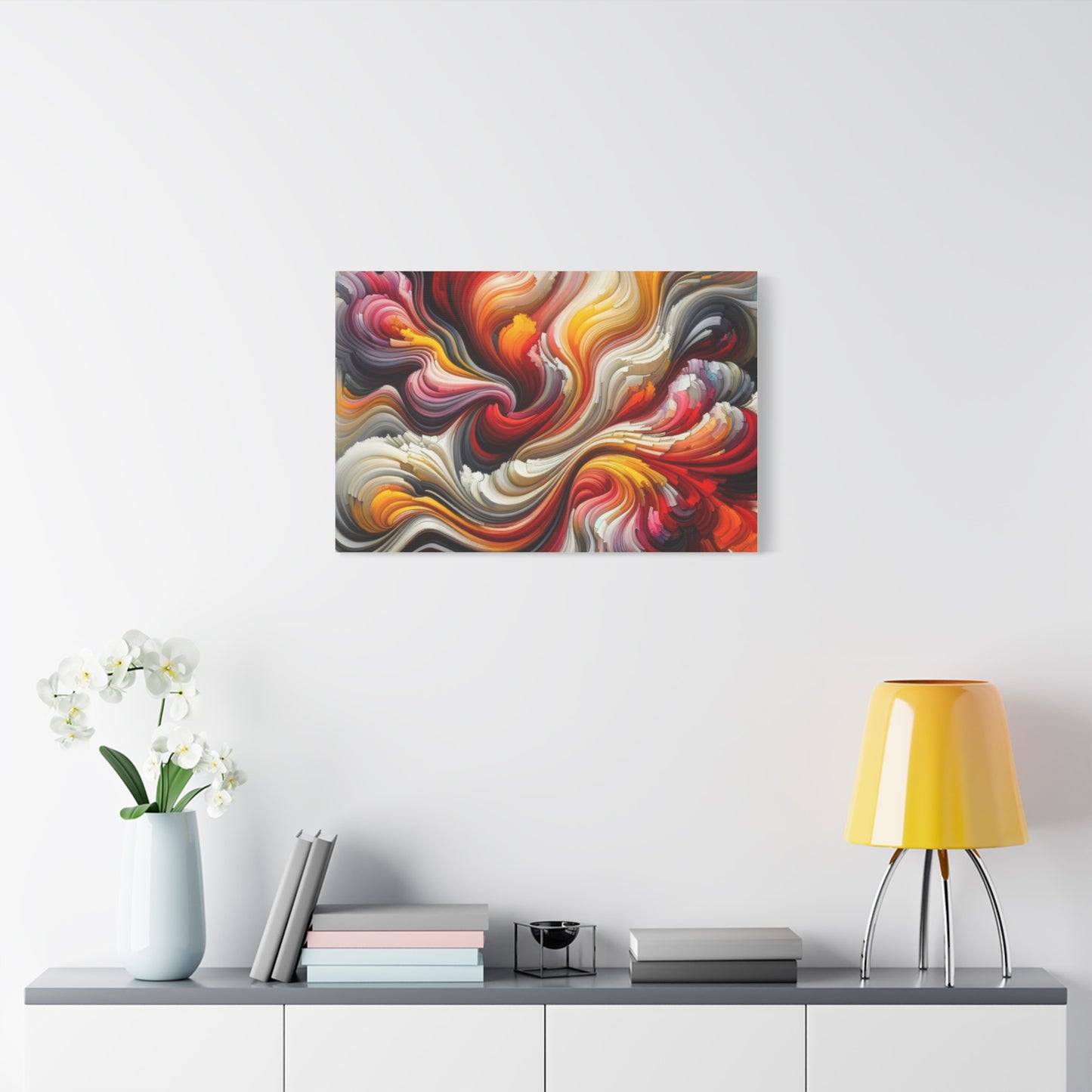 Vibrant Abstract Swirls - Matte Canvas, Stretched, 1.25"