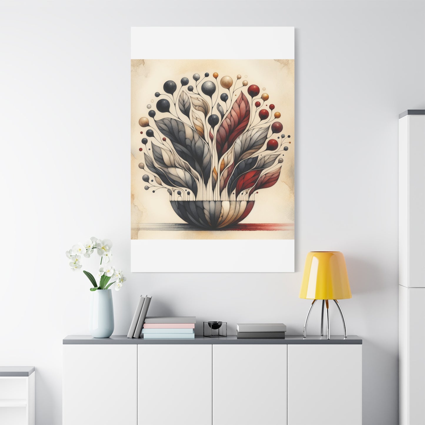 Abstract Floral Art - Matte Canvas, Stretched, 1.25"