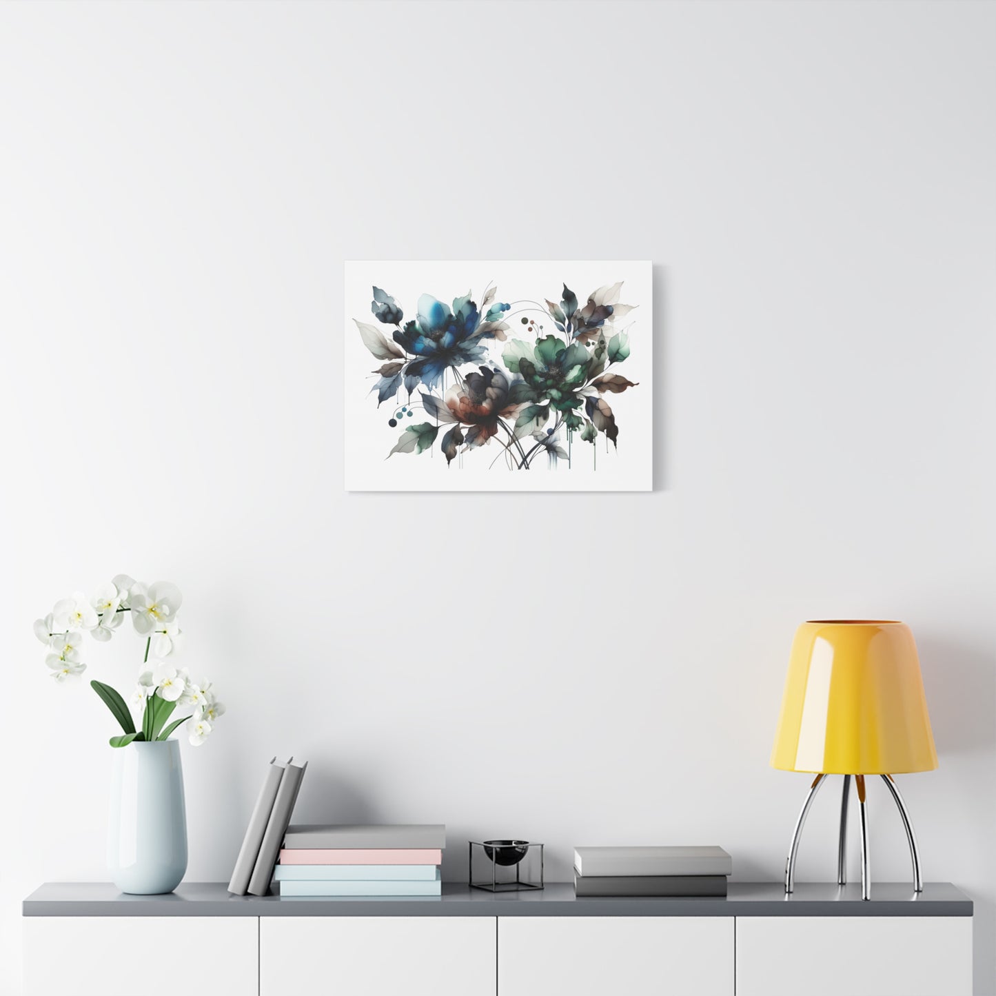 Abstract Floral Artwork - Matte Canvas, Stretched, 1.25"