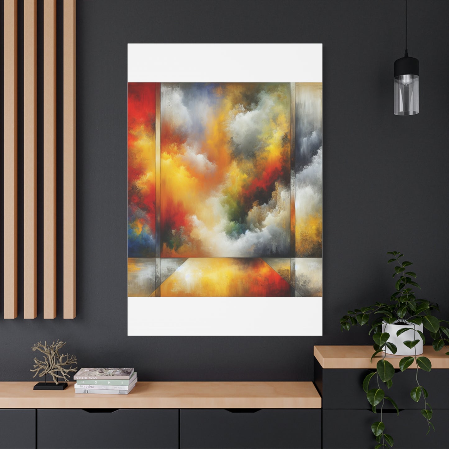 Abstract Colorful Clouds - Matte Canvas, Stretched, 1.25"