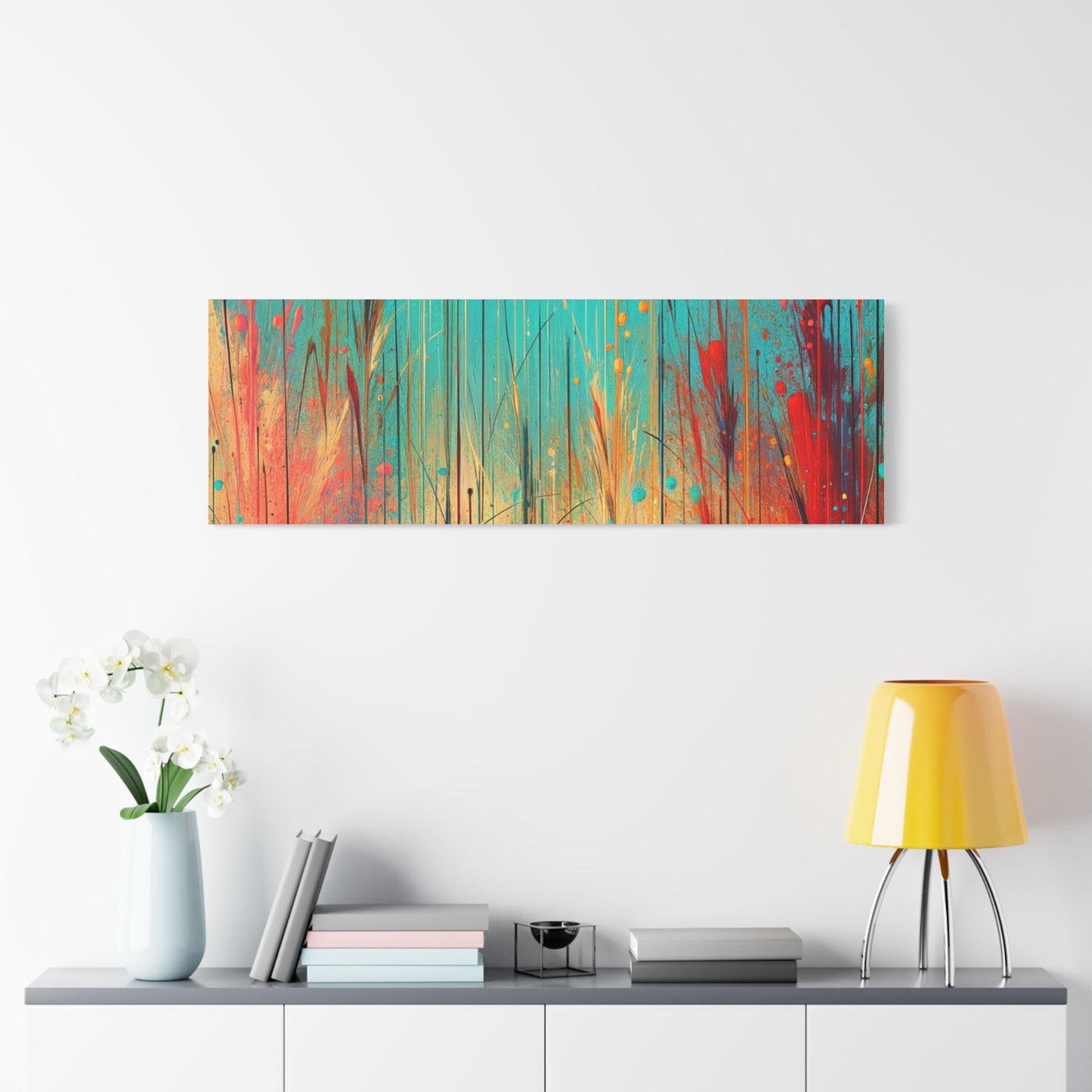 Vibrant Abstract Landscape - Matte Canvas, Stretched, 1.25"