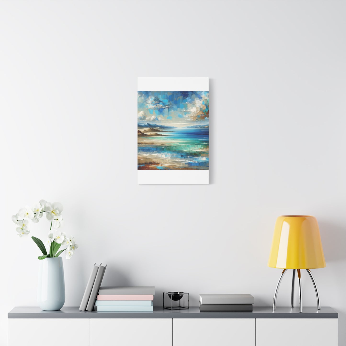 Matte Canvas, Stretched, 1.25" - Abstract Seaside Enchantment