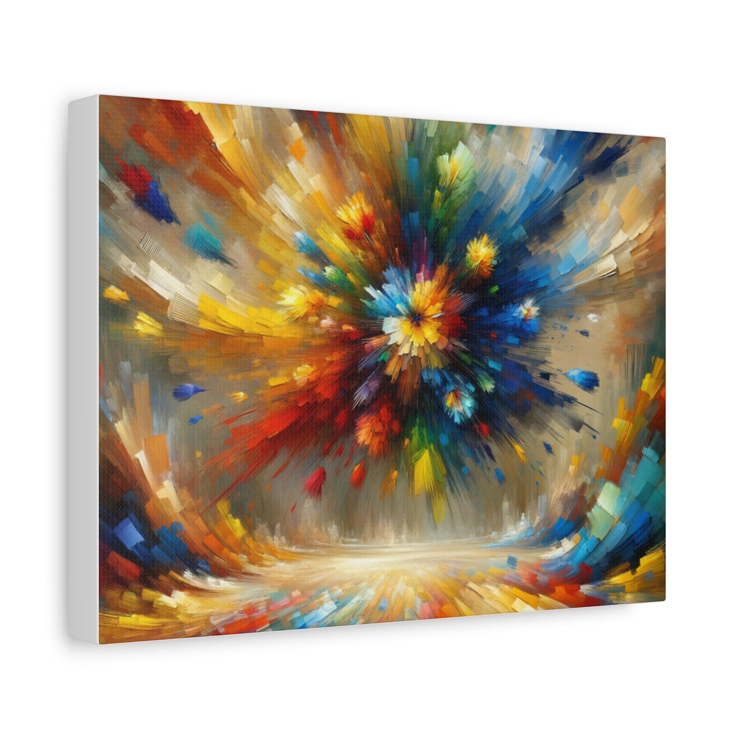 Abstract Burst of Colors - Matte Canvas, Stretched, 1.25"