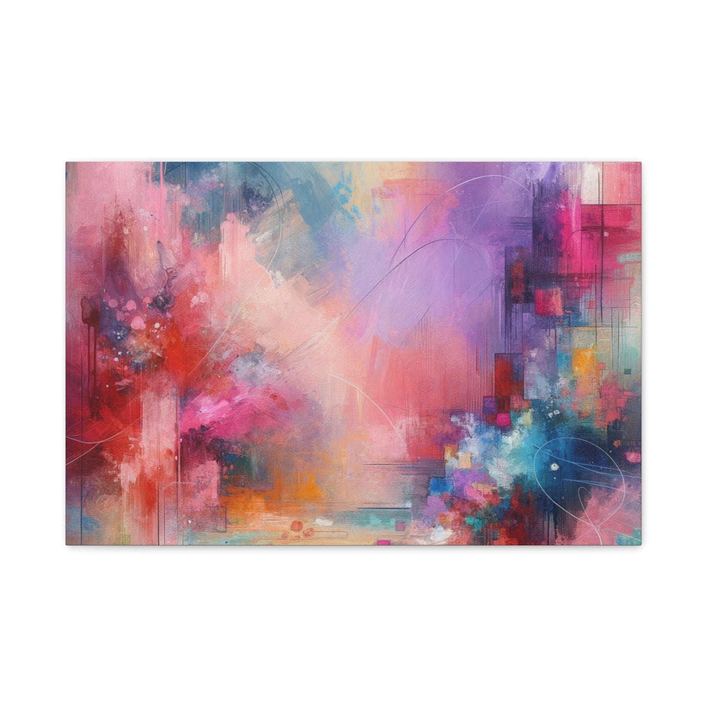 Abstract Color Symphony - Matte Canvas, Stretched, 1.25"