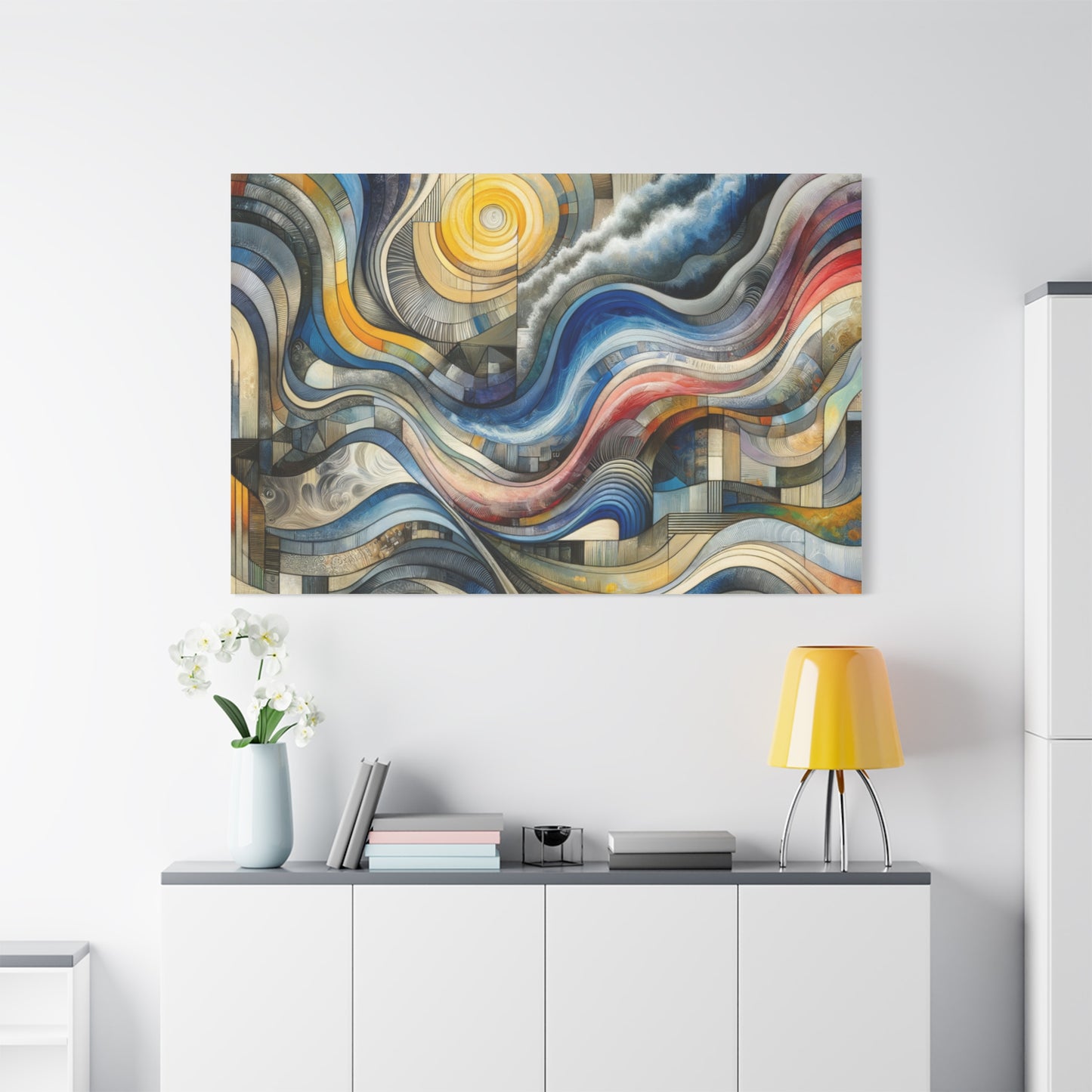 Abstract Waves - Matte Canvas, Stretched, 1.25"