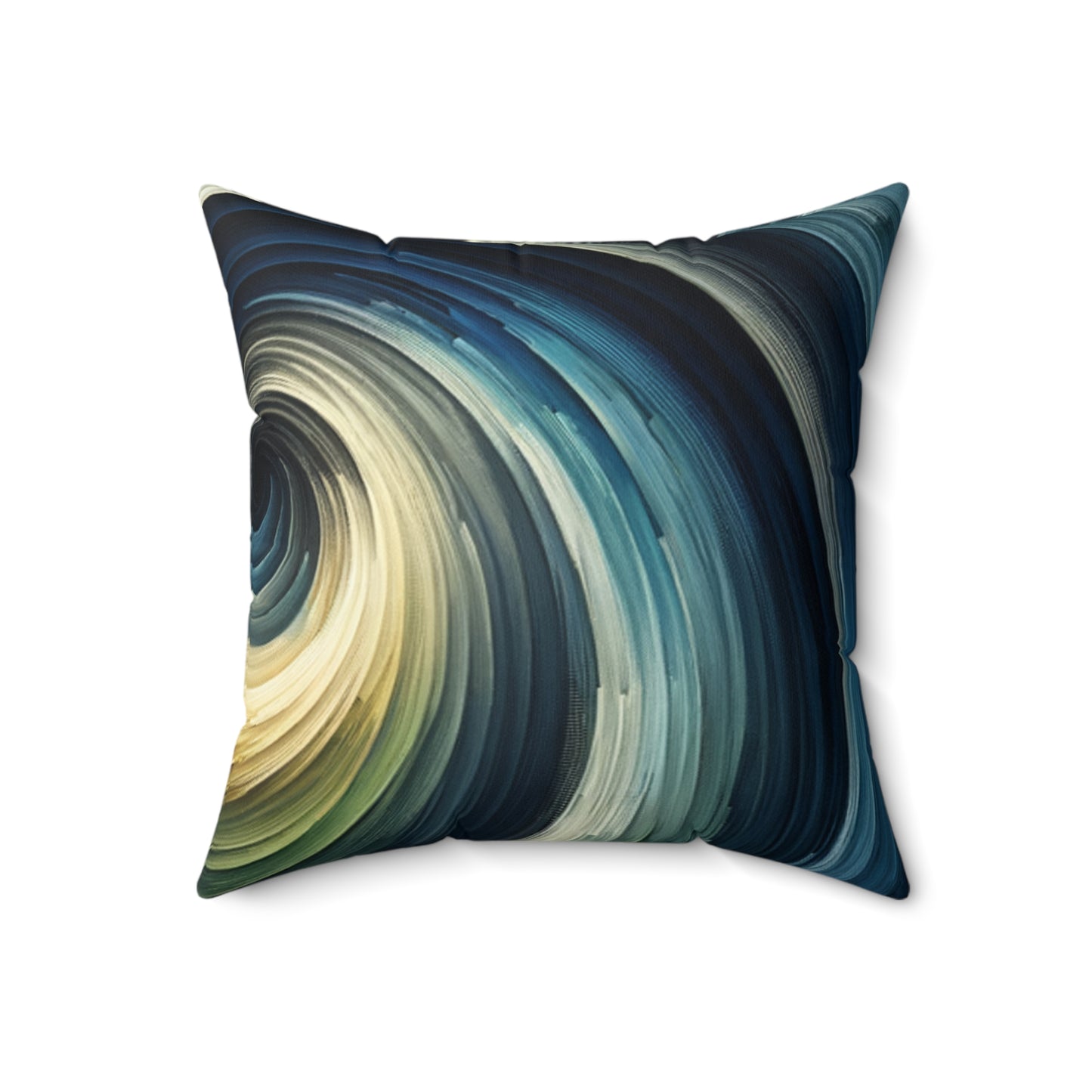 Vibrant Swirl Art - Spun Polyester Square Pillow