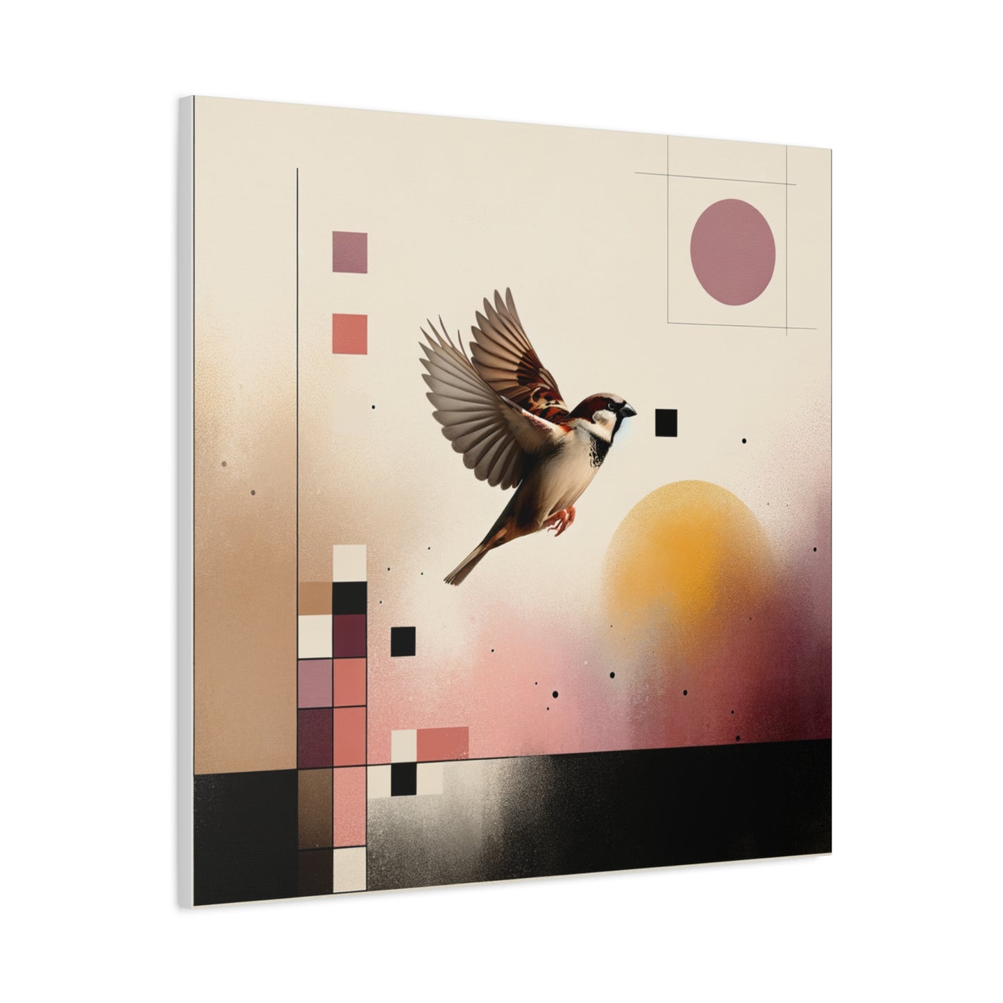 Sparrow Flight - Matte Canvas, Stretched, 1.25"