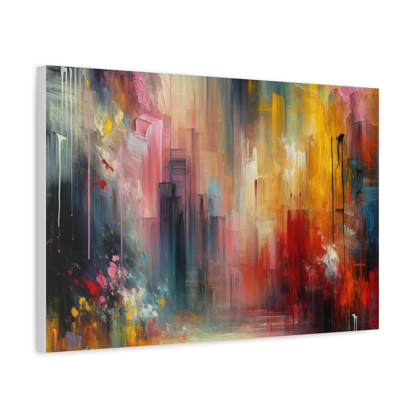 Abstract Brushstrokes - Matte Canvas, Stretched, 1.25"