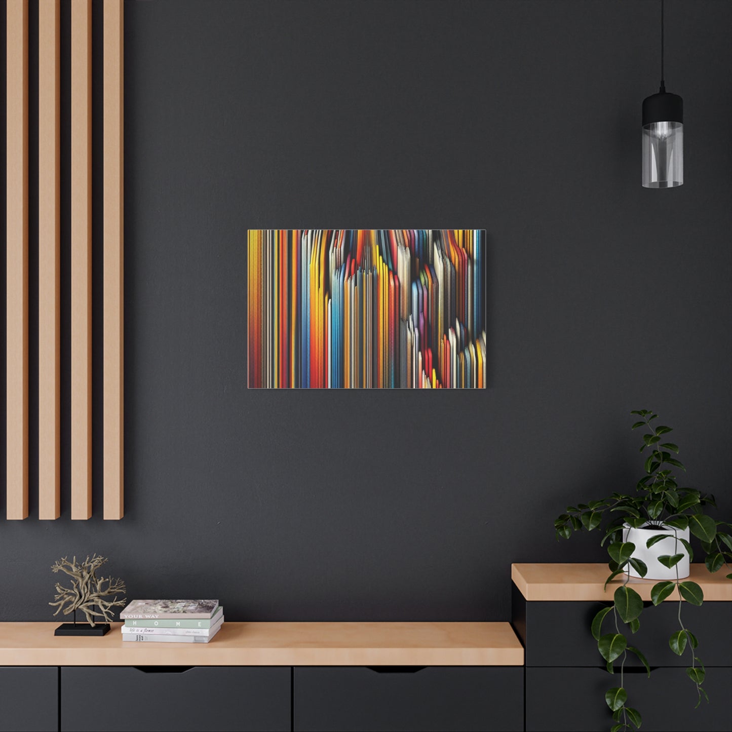 Vibrant Abstract Lines - Matte Canvas, Stretched, 1.25"