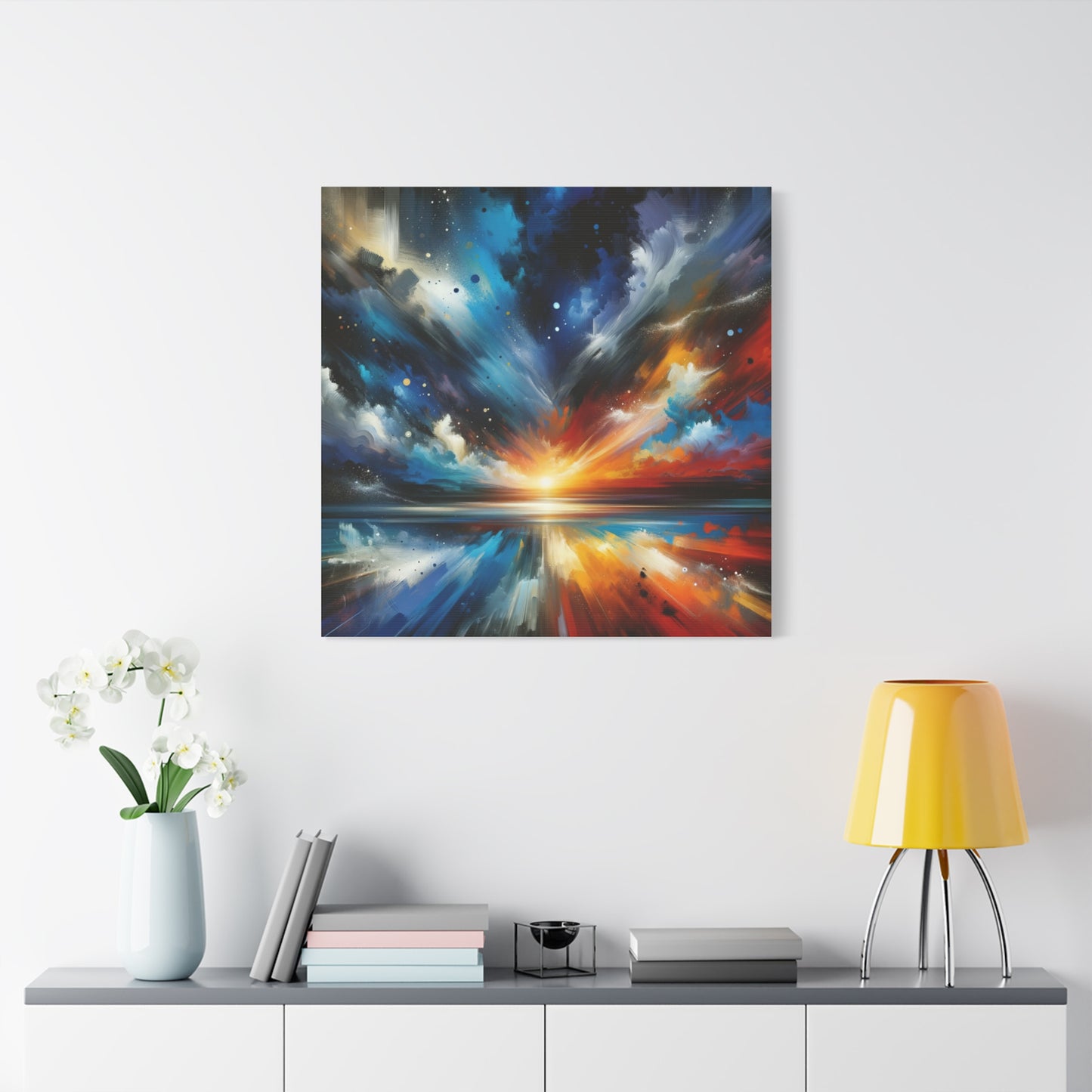 Vibrant Cosmic Sunrise - Matte Canvas, Stretched, 1.25"