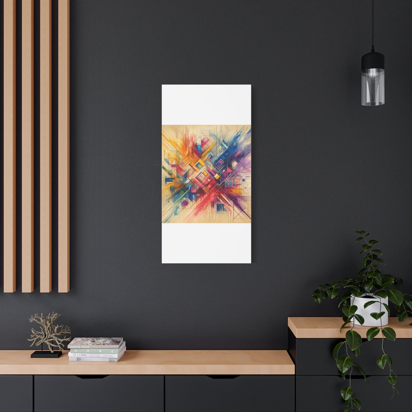 Abstract Geometric Fusion - Matte Canvas, Stretched, 1.25"