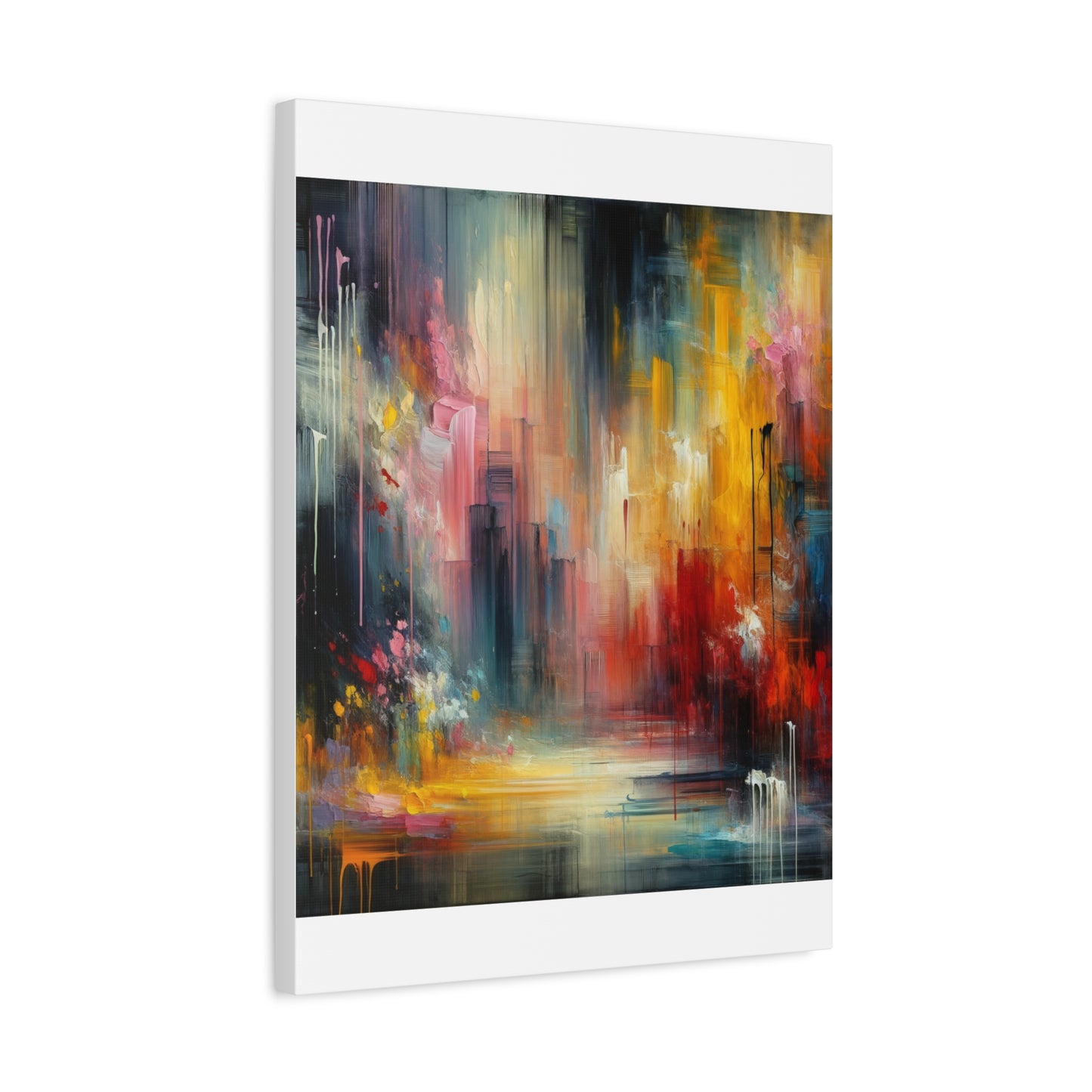 Abstract Brushstrokes - Matte Canvas, Stretched, 1.25"