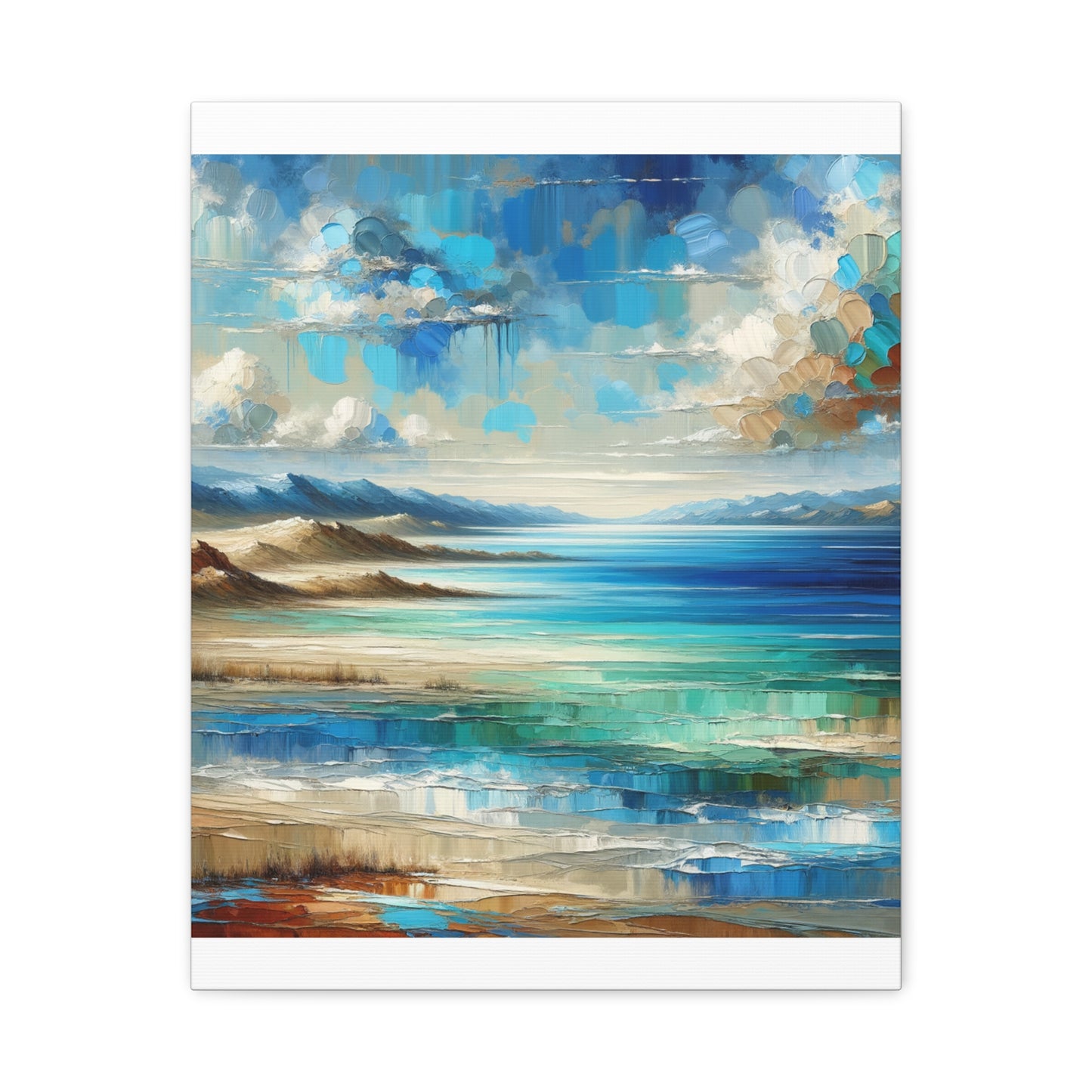 Matte Canvas, Stretched, 1.25" - Abstract Seaside Enchantment