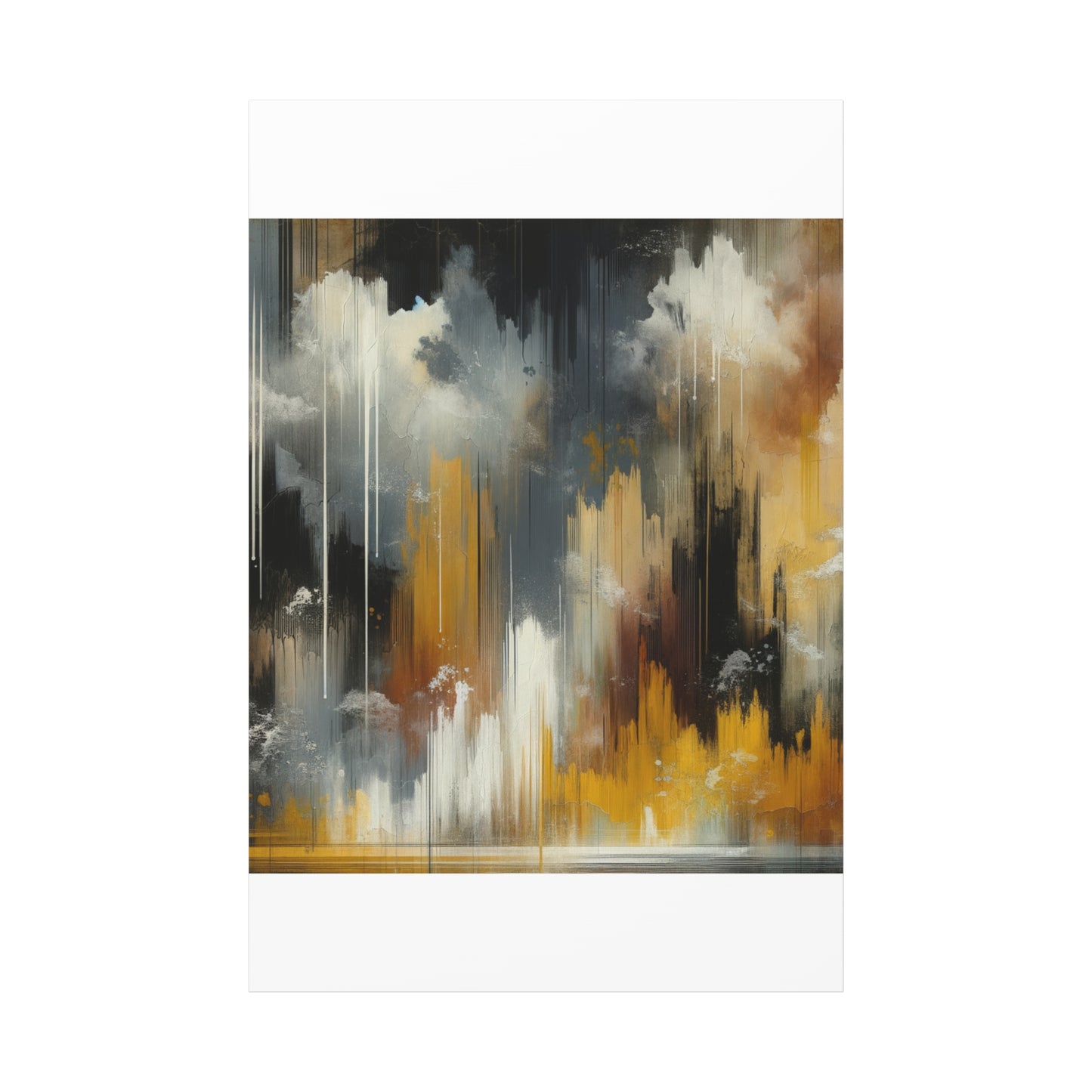 Abstract Drizzle - Matte Canvas, Stretched, 1.25"