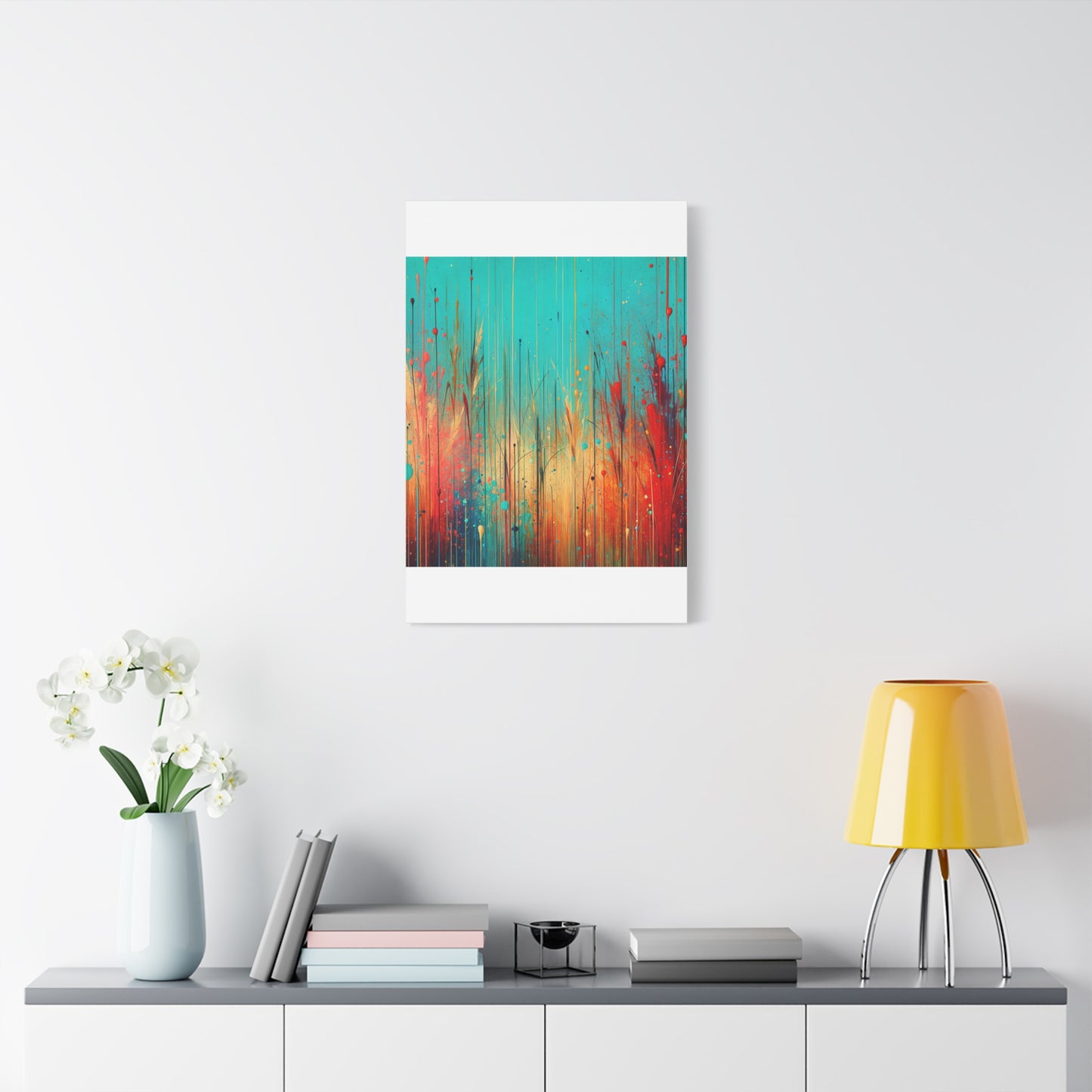 Vibrant Abstract Landscape - Matte Canvas, Stretched, 1.25"