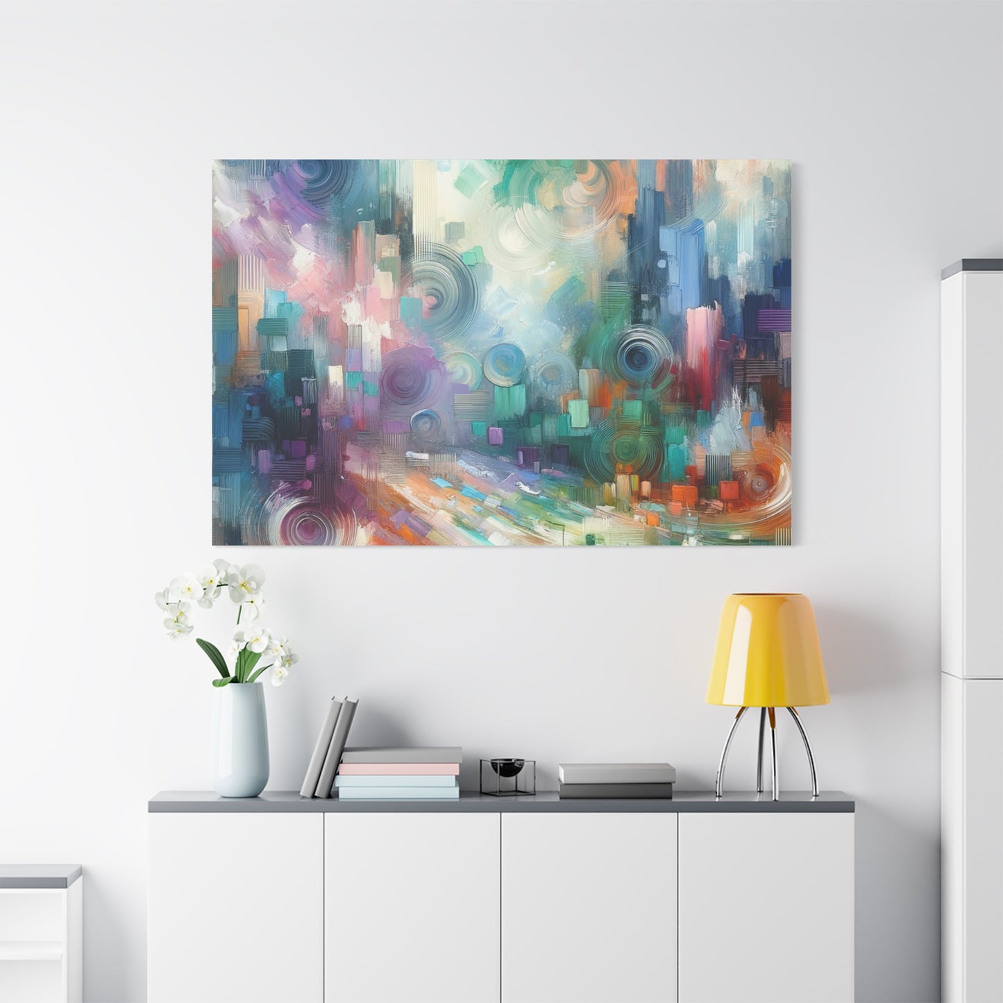 Abstract Color Symphony - Matte Canvas, Stretched, 1.25"