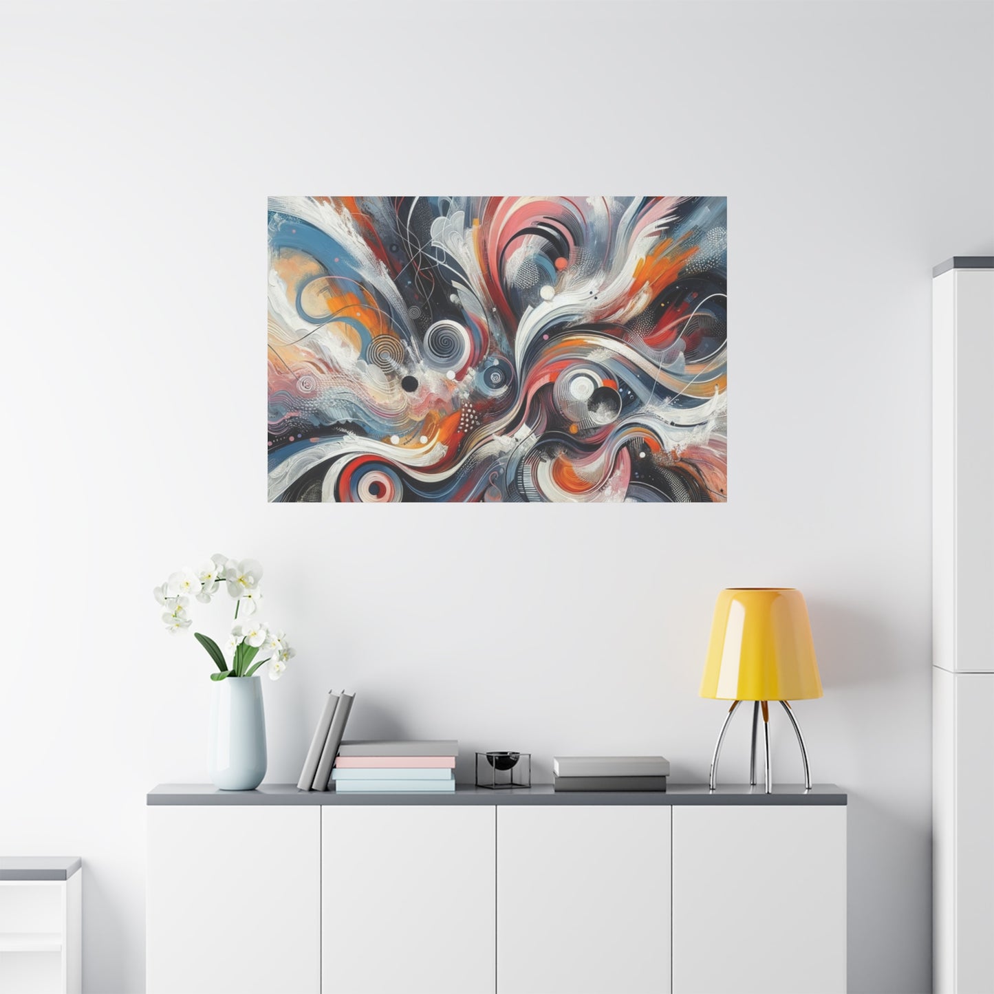 Abstract Swirl Matte Canvas, Stretched, 1.25"