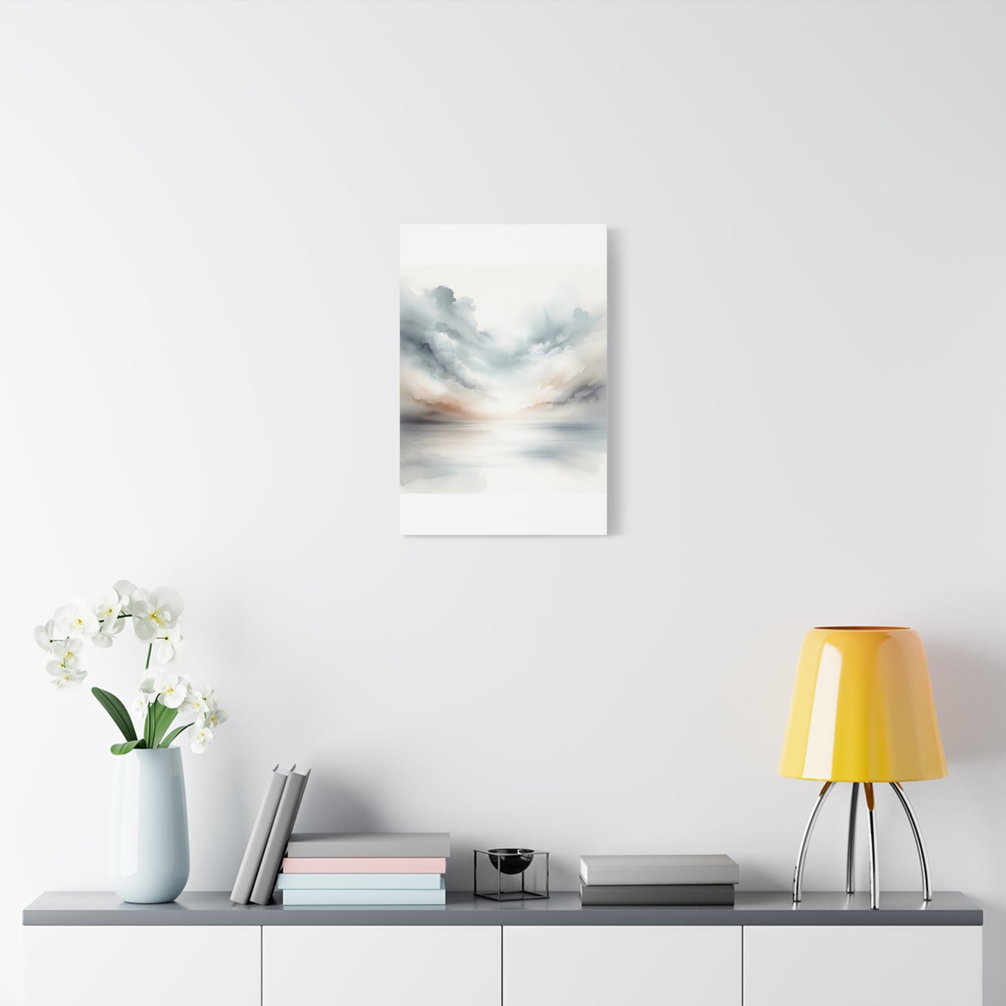 Matte Canvas, Stretched, 1.25" - Serene Watercolor Sky