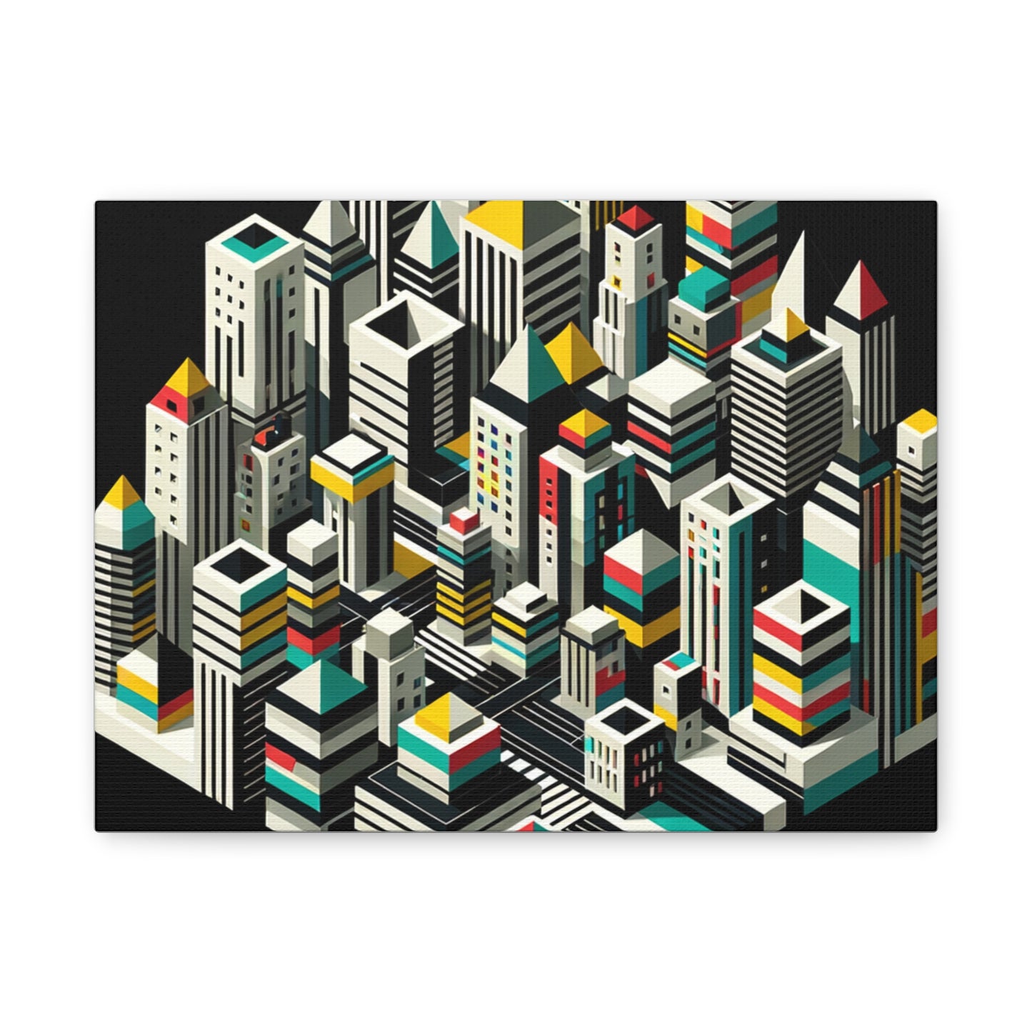 Cityscape Abstraction - Matte Canvas, Stretched, 1.25"