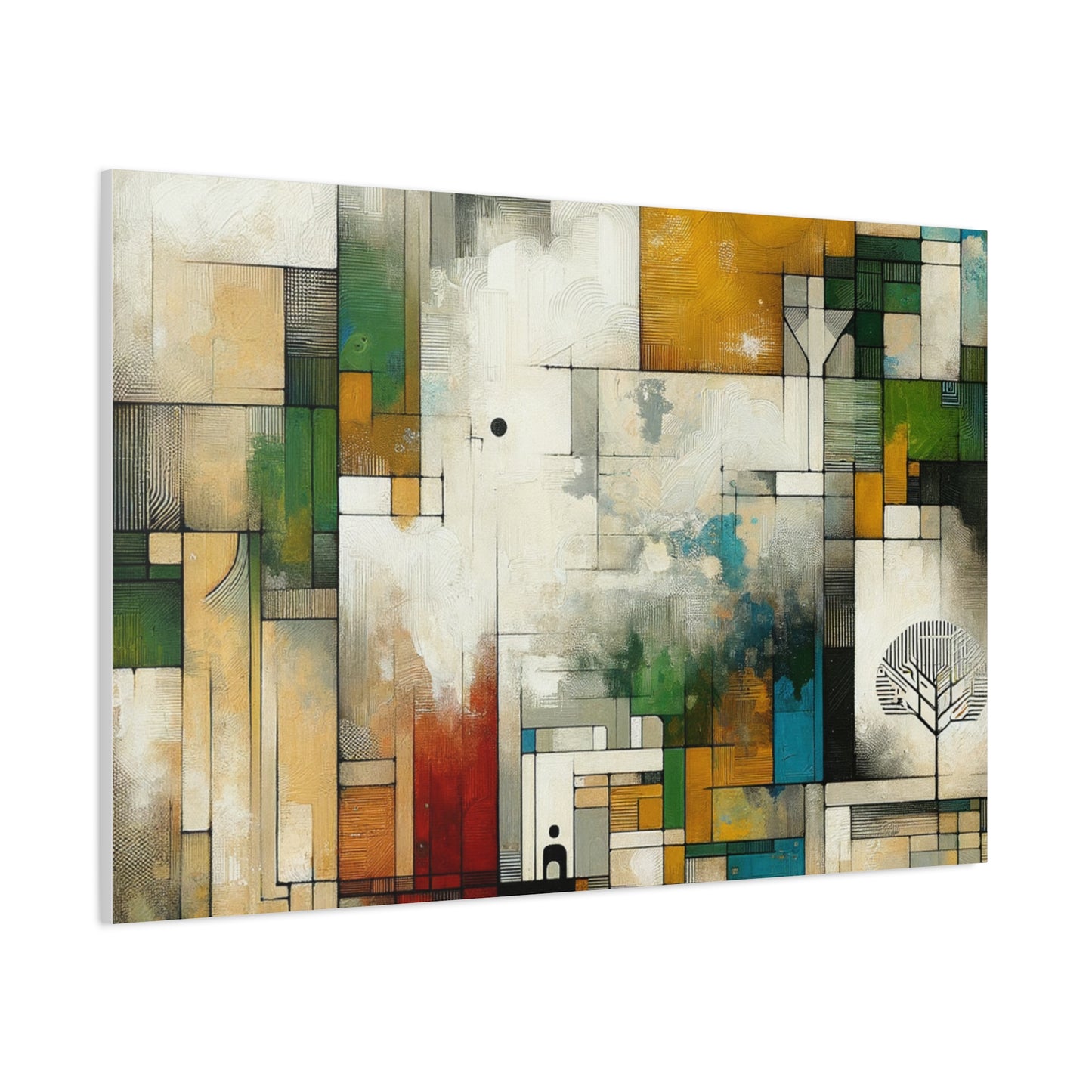 Abstract Geometric Art - Matte Canvas, Stretched, 1.25"