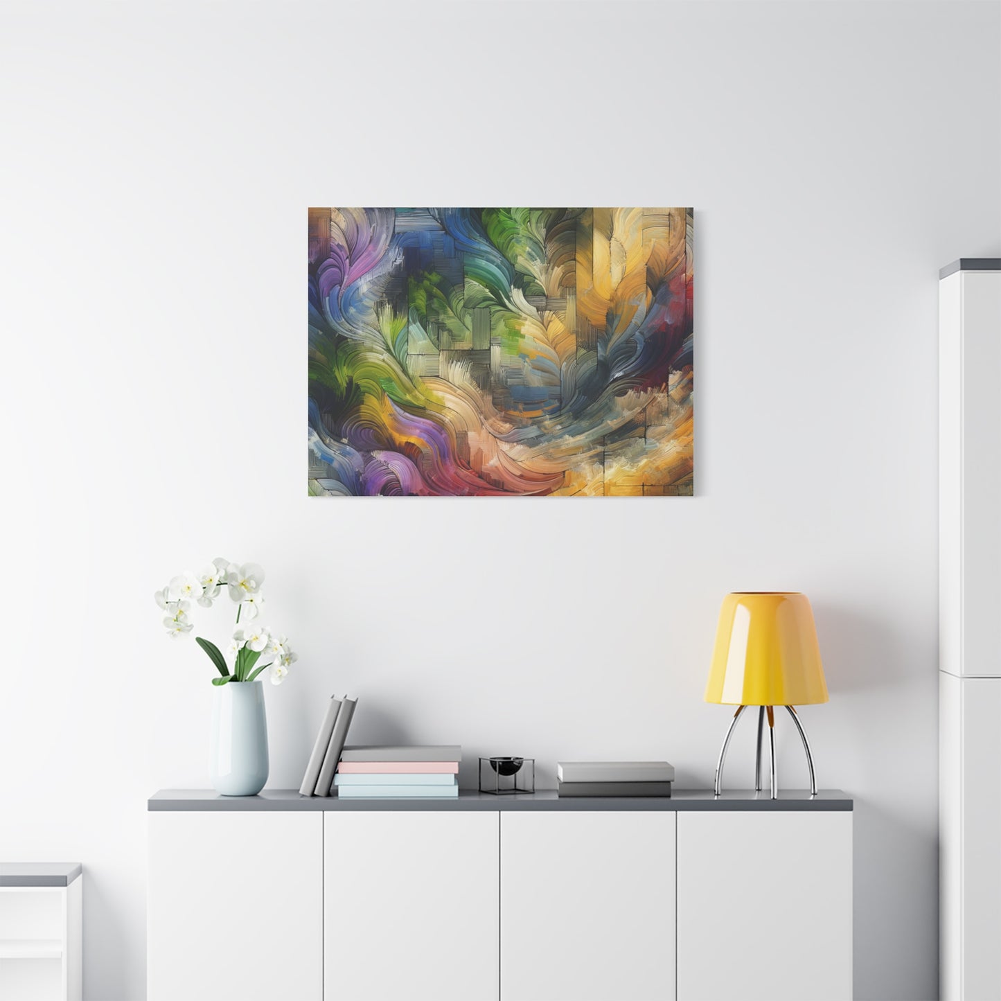 Colorful Abstract Swirls - Matte Canvas, Stretched, 1.25"