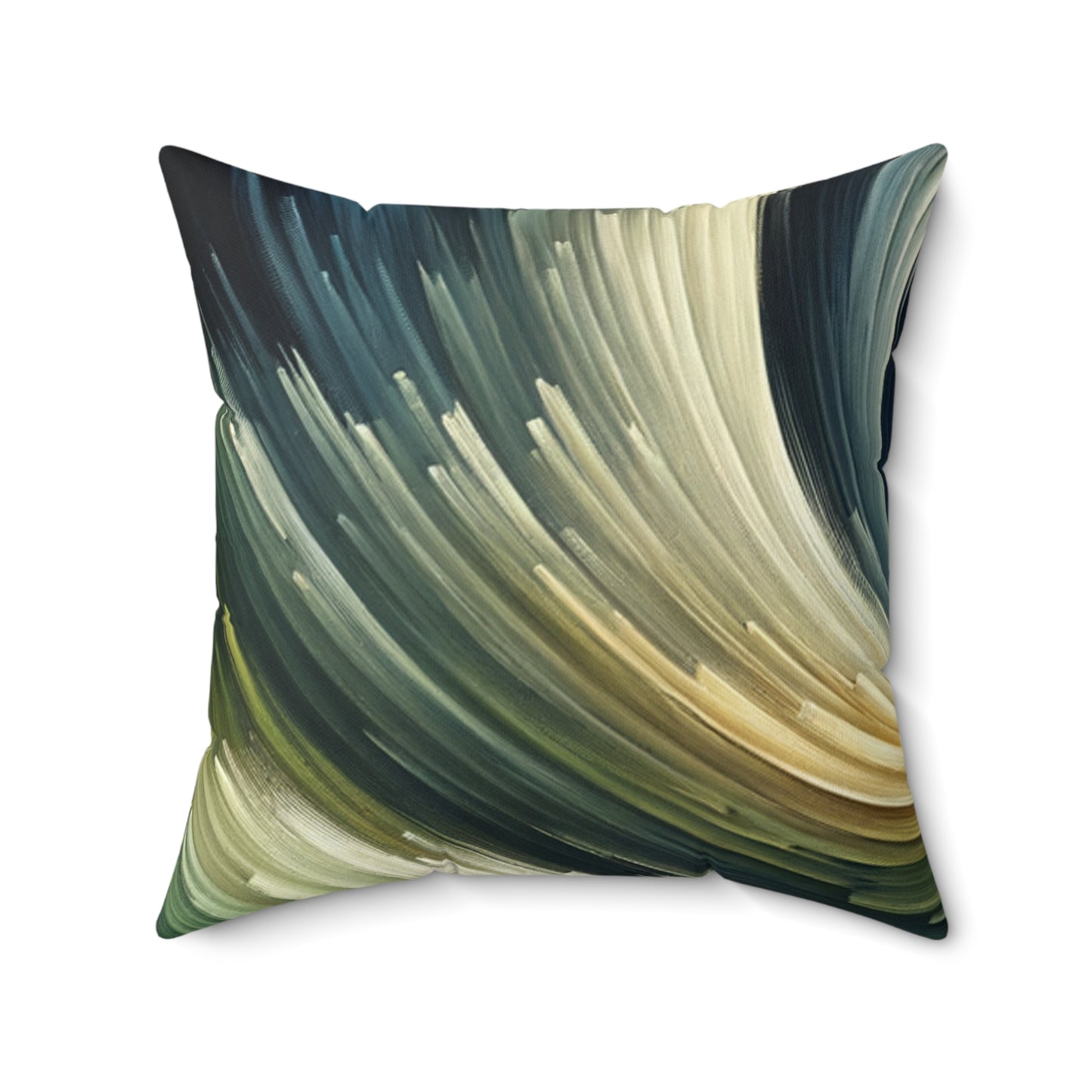 Vibrant Swirl Art - Spun Polyester Square Pillow