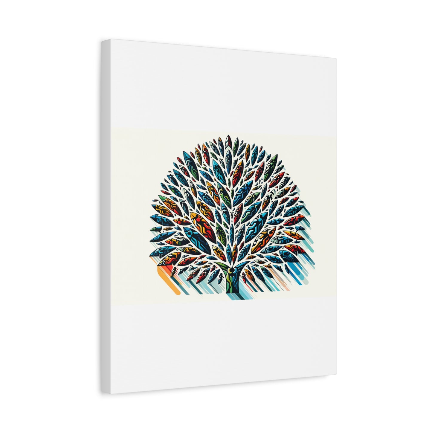 Colorful Leaf Tree - Matte Canvas, Stretched, 1.25"