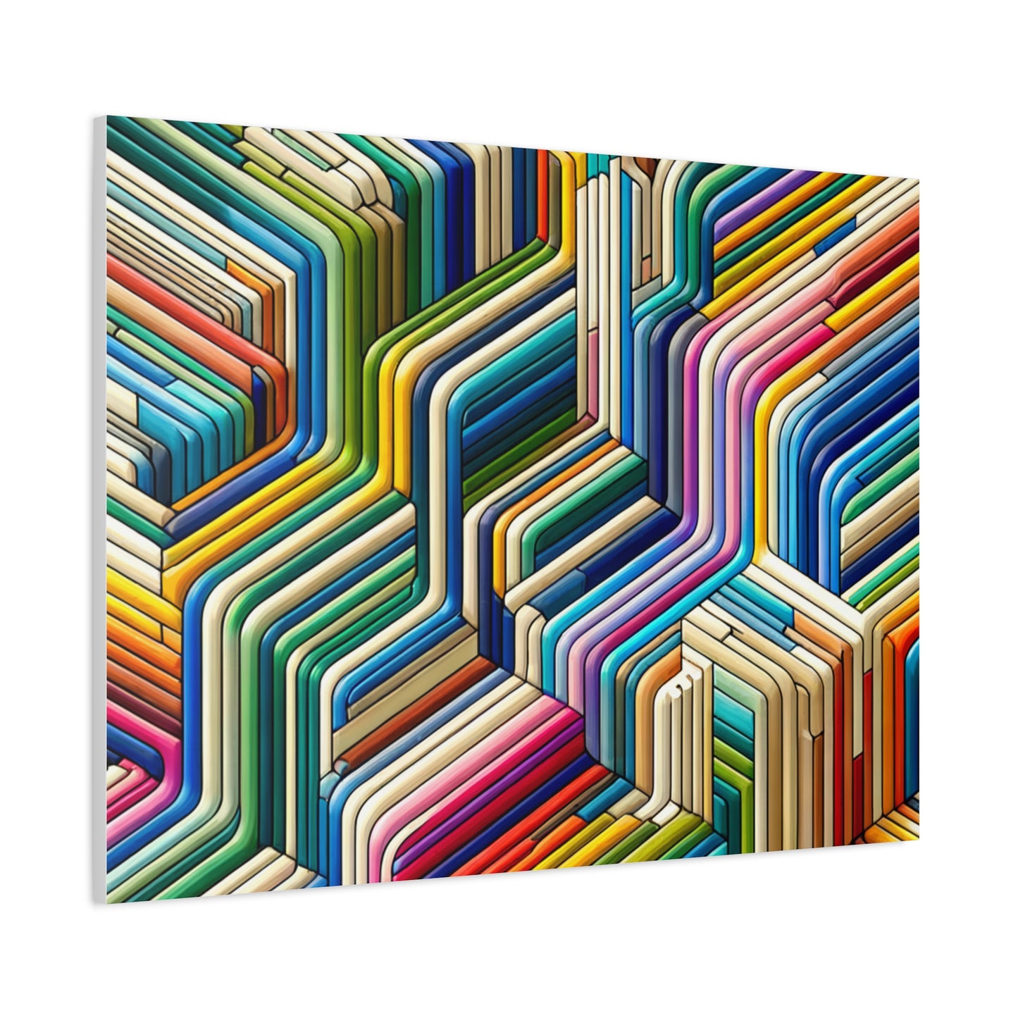 Colorful Geometric Pattern - Matte Canvas, Stretched, 1.25"