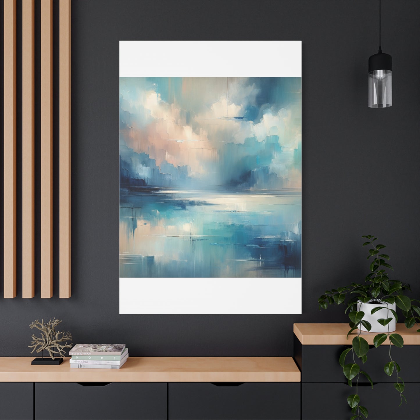 Abstract Sky Reflection - Matte Canvas, Stretched, 1.25"