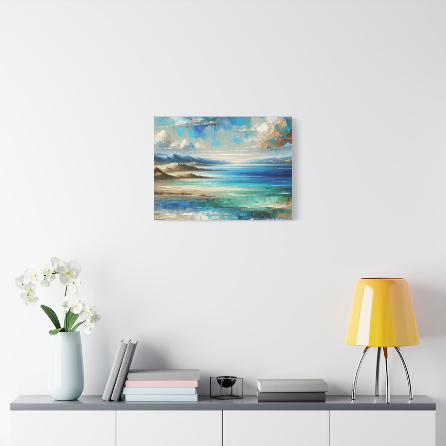 Matte Canvas, Stretched, 1.25" - Abstract Seaside Enchantment