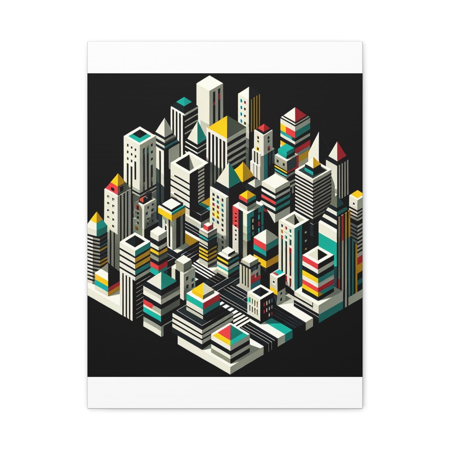 Cityscape Abstraction - Matte Canvas, Stretched, 1.25"