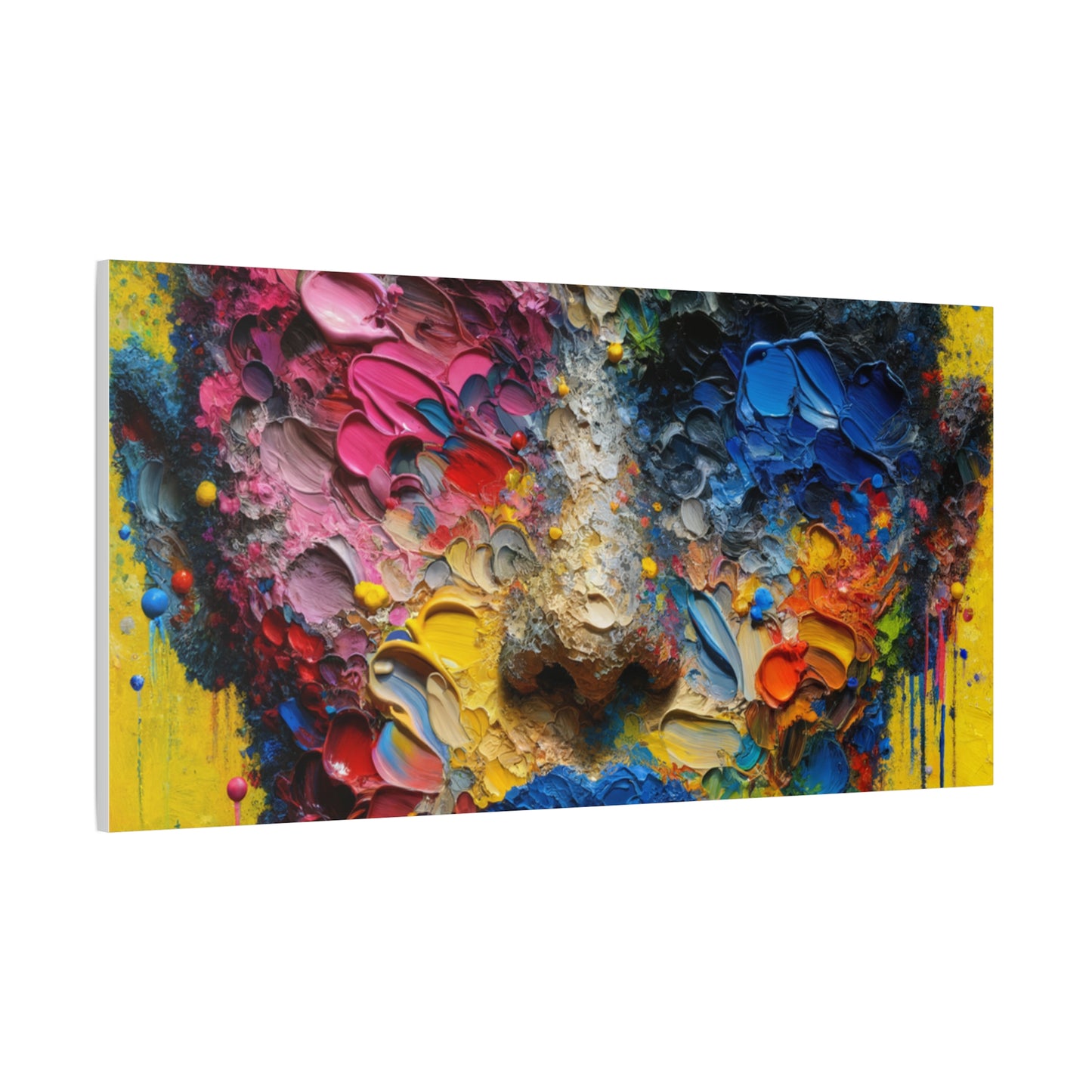 Vibrant Abstract Portrait - Matte Canvas, Stretched, 1.25"