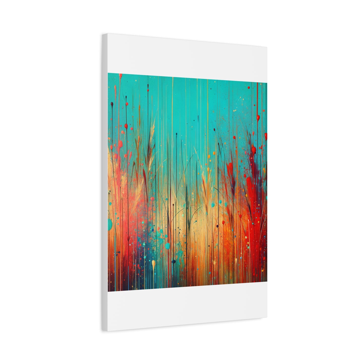 Vibrant Abstract Landscape - Matte Canvas, Stretched, 1.25"