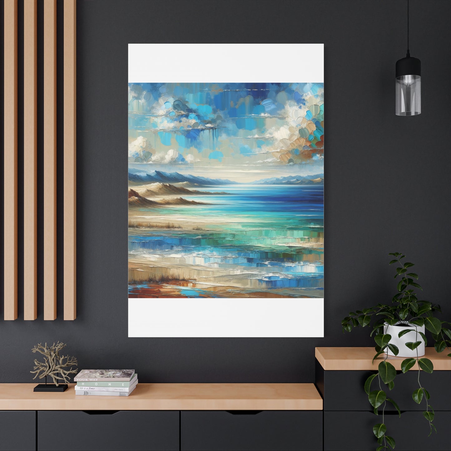 Matte Canvas, Stretched, 1.25" - Abstract Seaside Enchantment