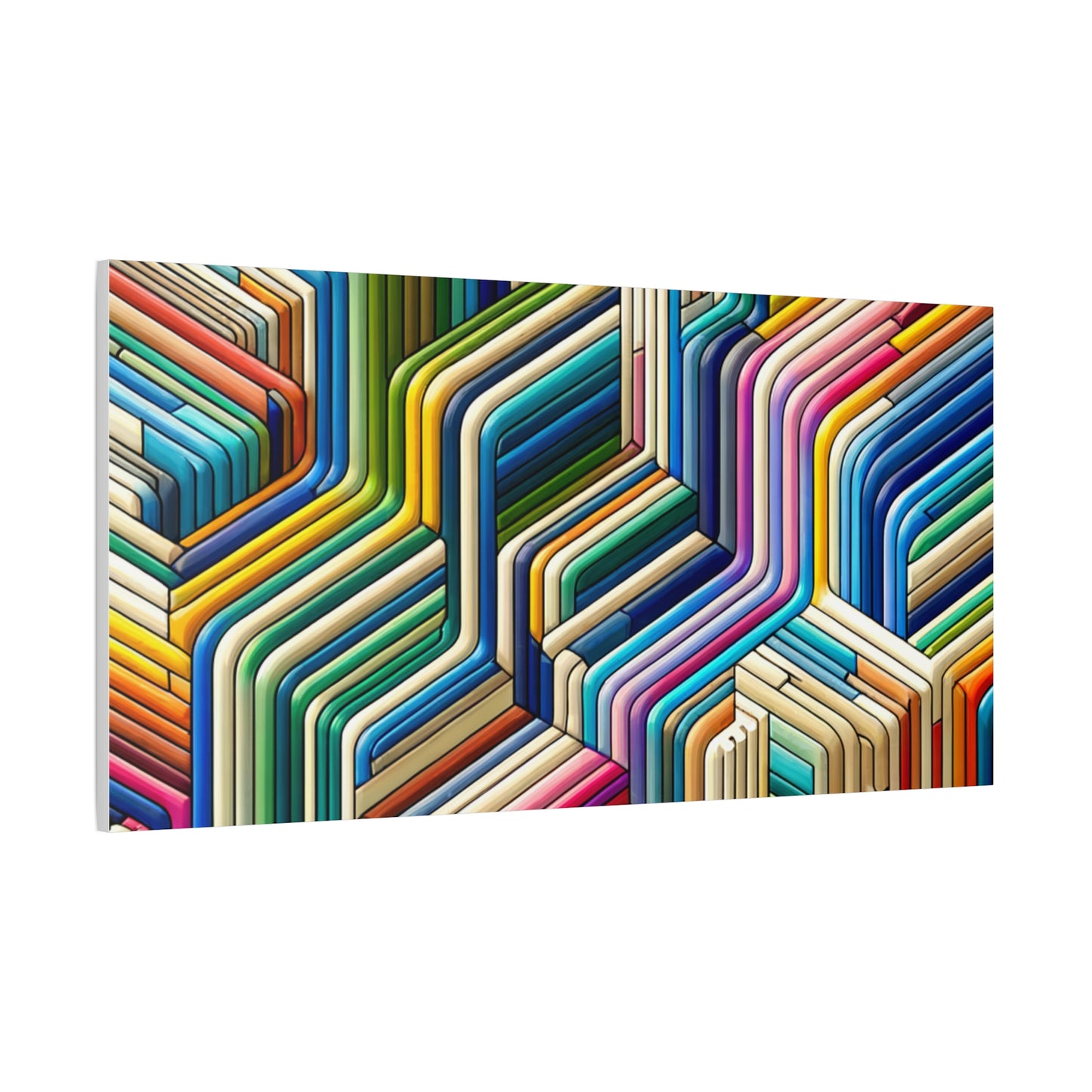 Colorful Geometric Pattern - Matte Canvas, Stretched, 1.25"