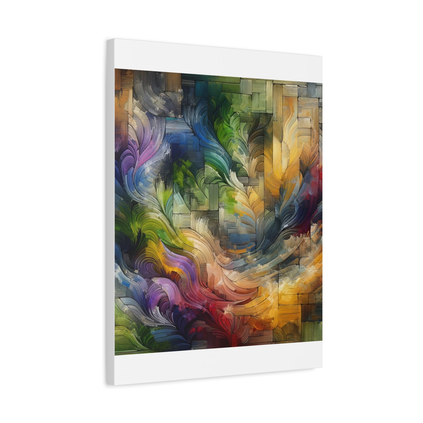 Colorful Abstract Swirls - Matte Canvas, Stretched, 1.25"