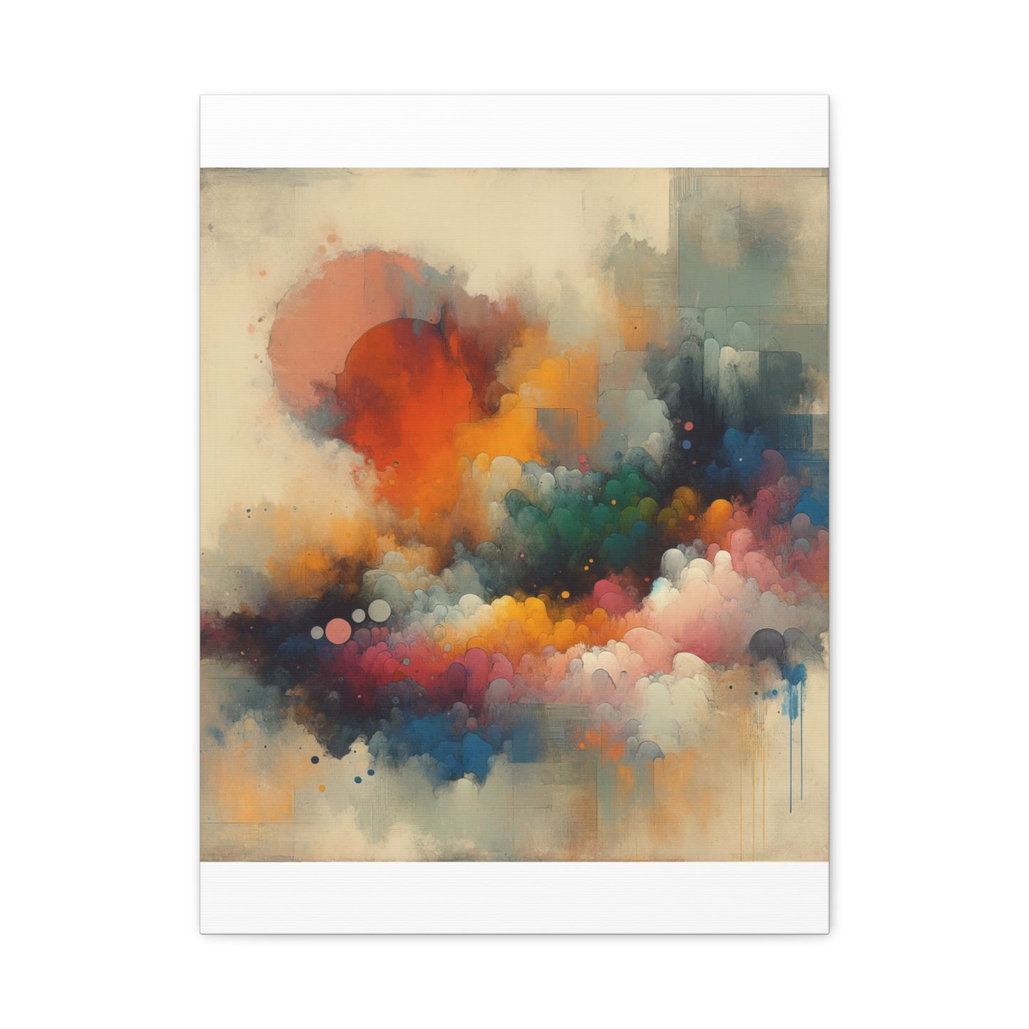 Colorful Abstract Clouds - Matte Canvas, Stretched, 1.25"