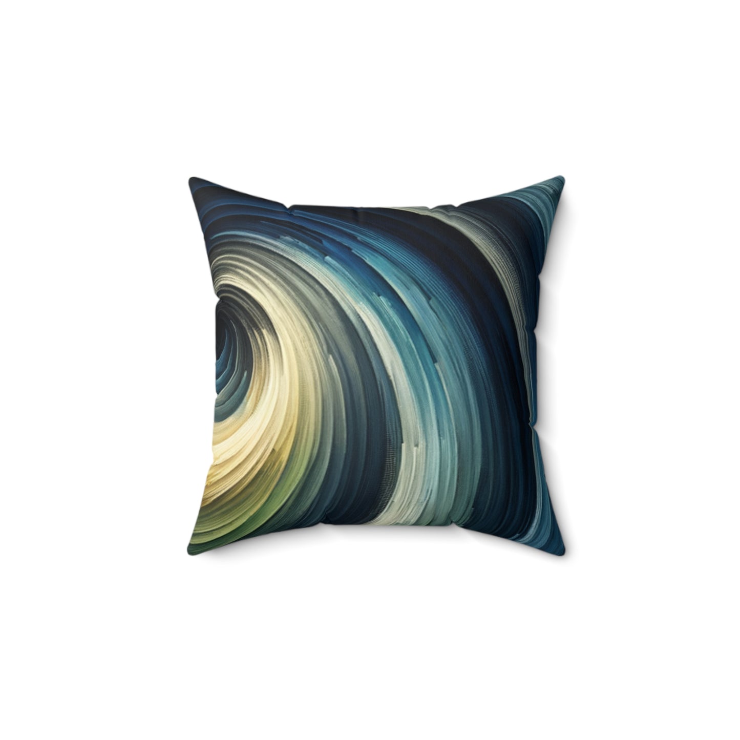 Vibrant Swirl Art - Spun Polyester Square Pillow