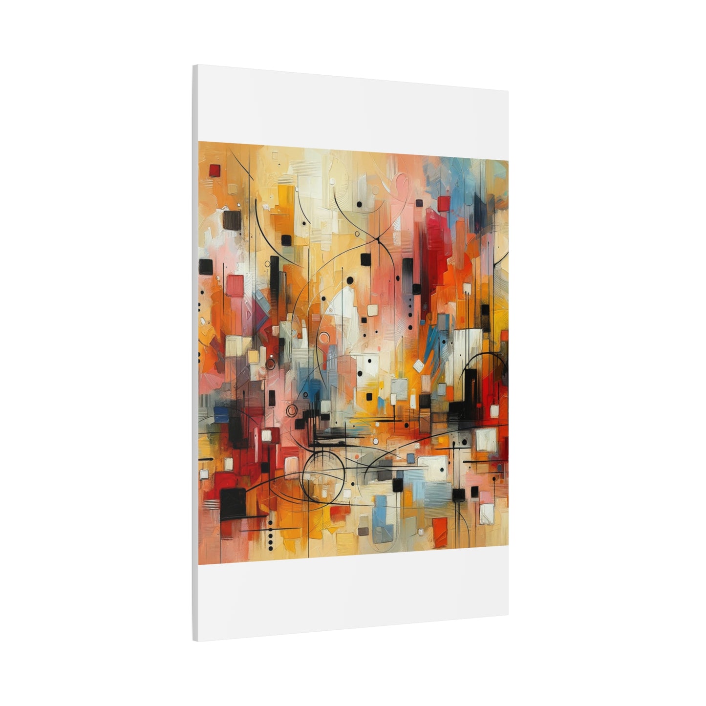 Abstract Geo Art - Matte Canvas, Stretched, 1.25"