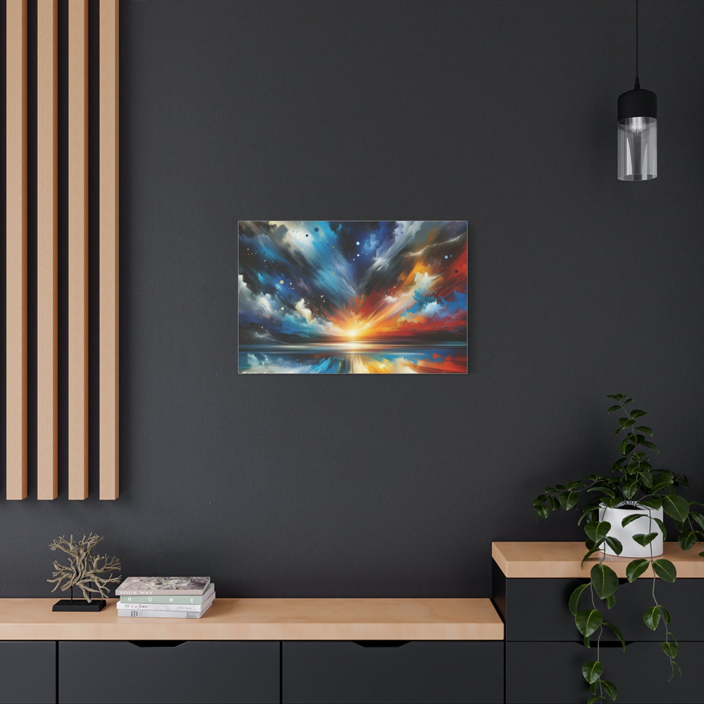 Vibrant Cosmic Sunrise - Matte Canvas, Stretched, 1.25"