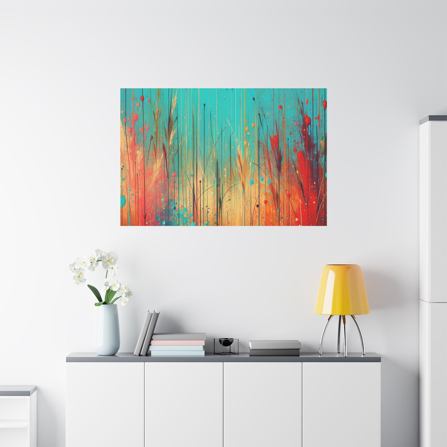 Vibrant Abstract Landscape - Matte Canvas, Stretched, 1.25"