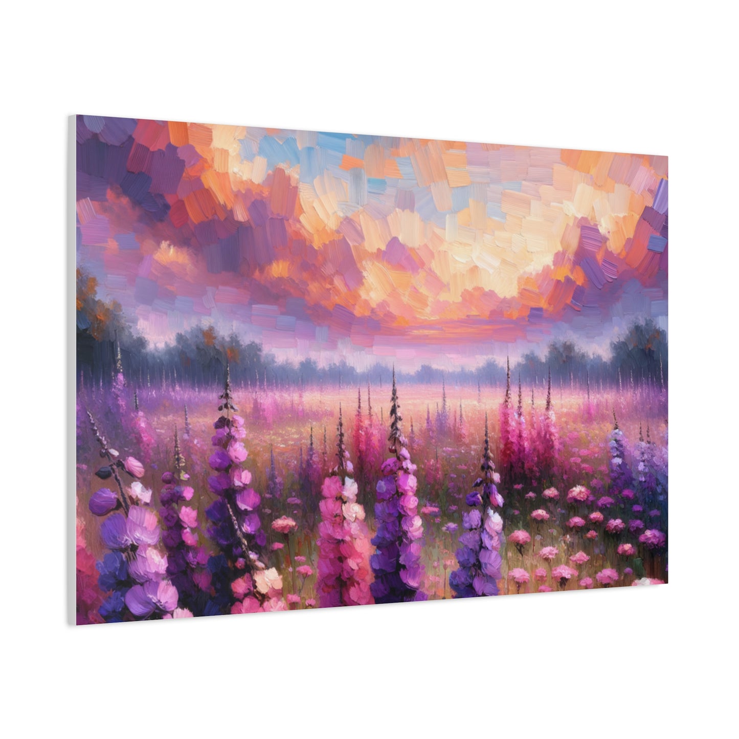 Floral Sunset Matte Canvas, Stretched, 1.25"