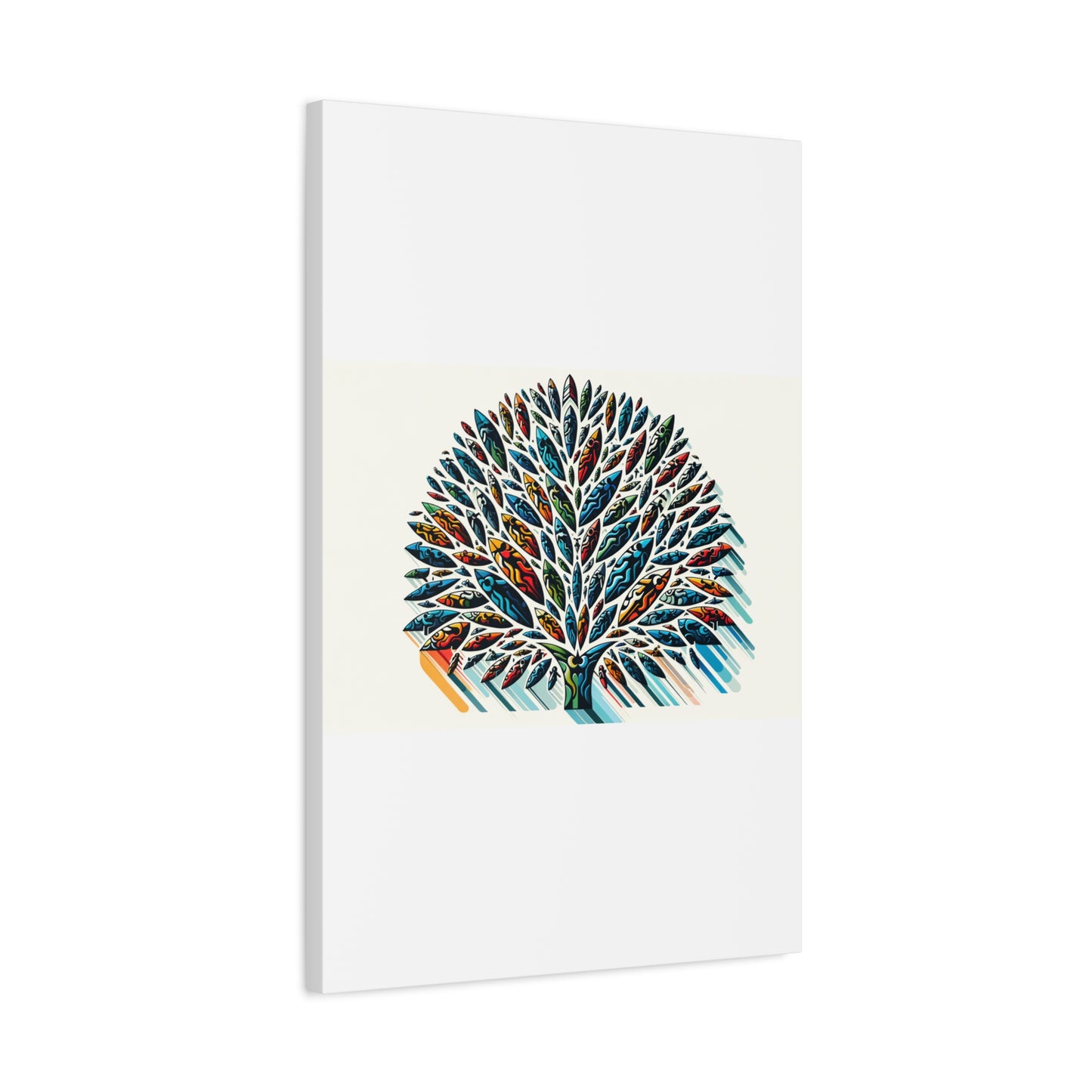 Colorful Leaf Tree - Matte Canvas, Stretched, 1.25"